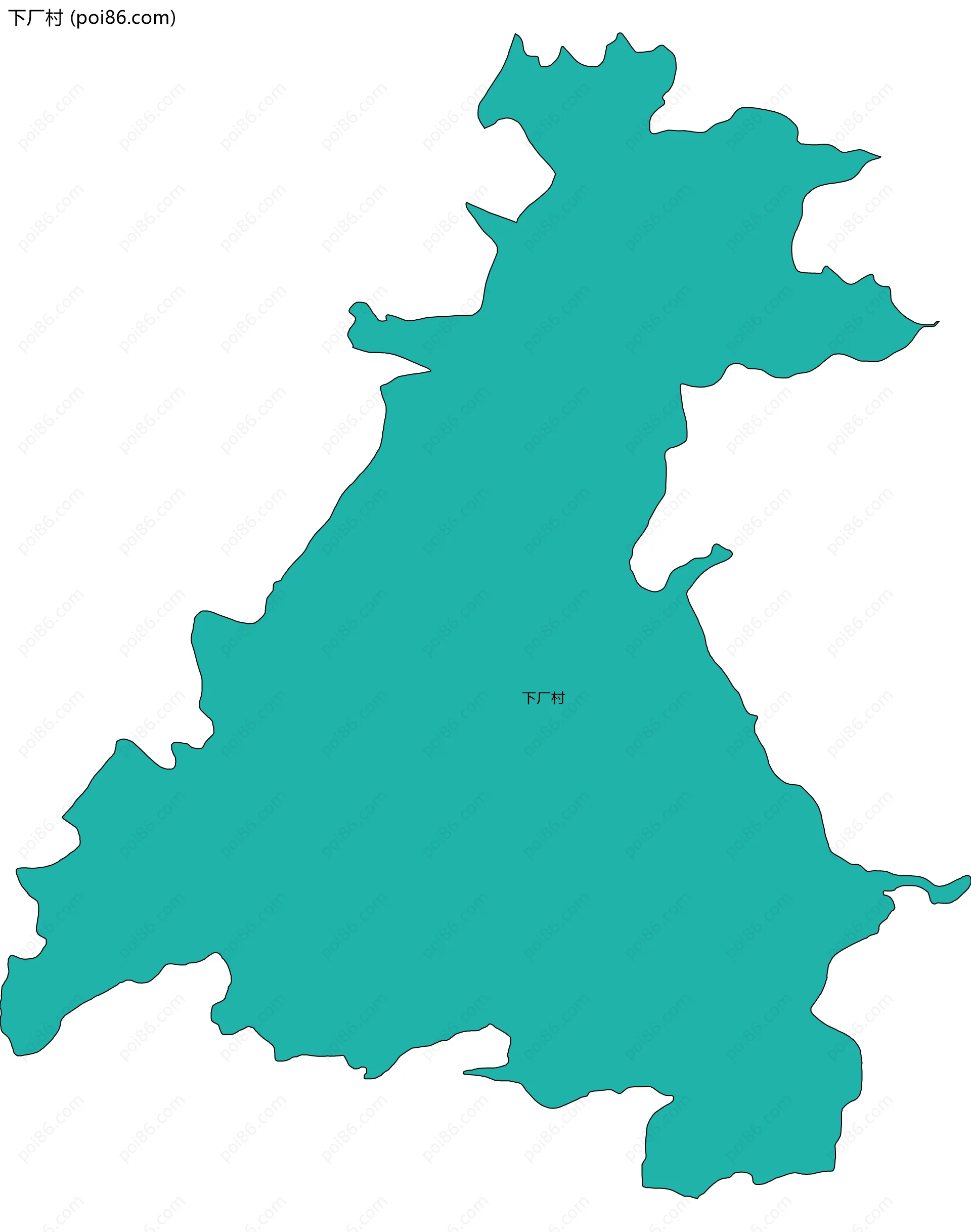 下厂村边界地图