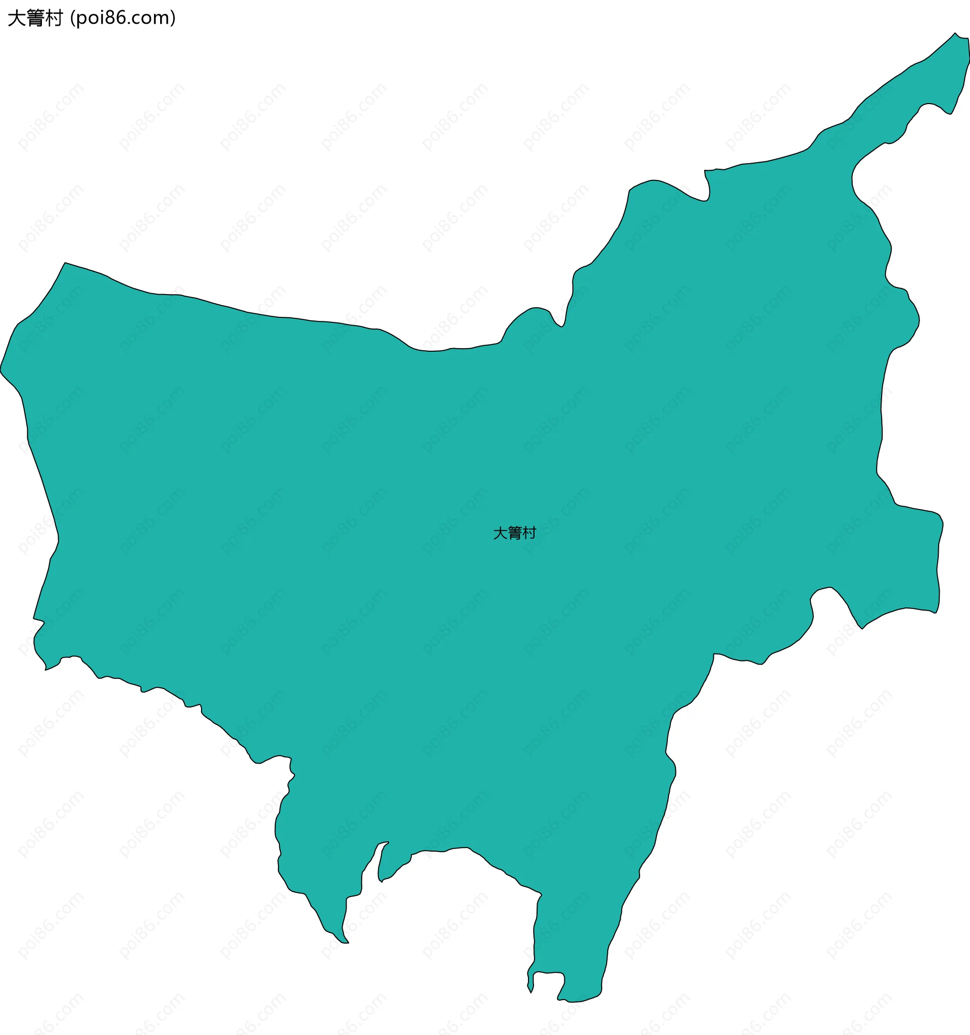 大箐村边界地图