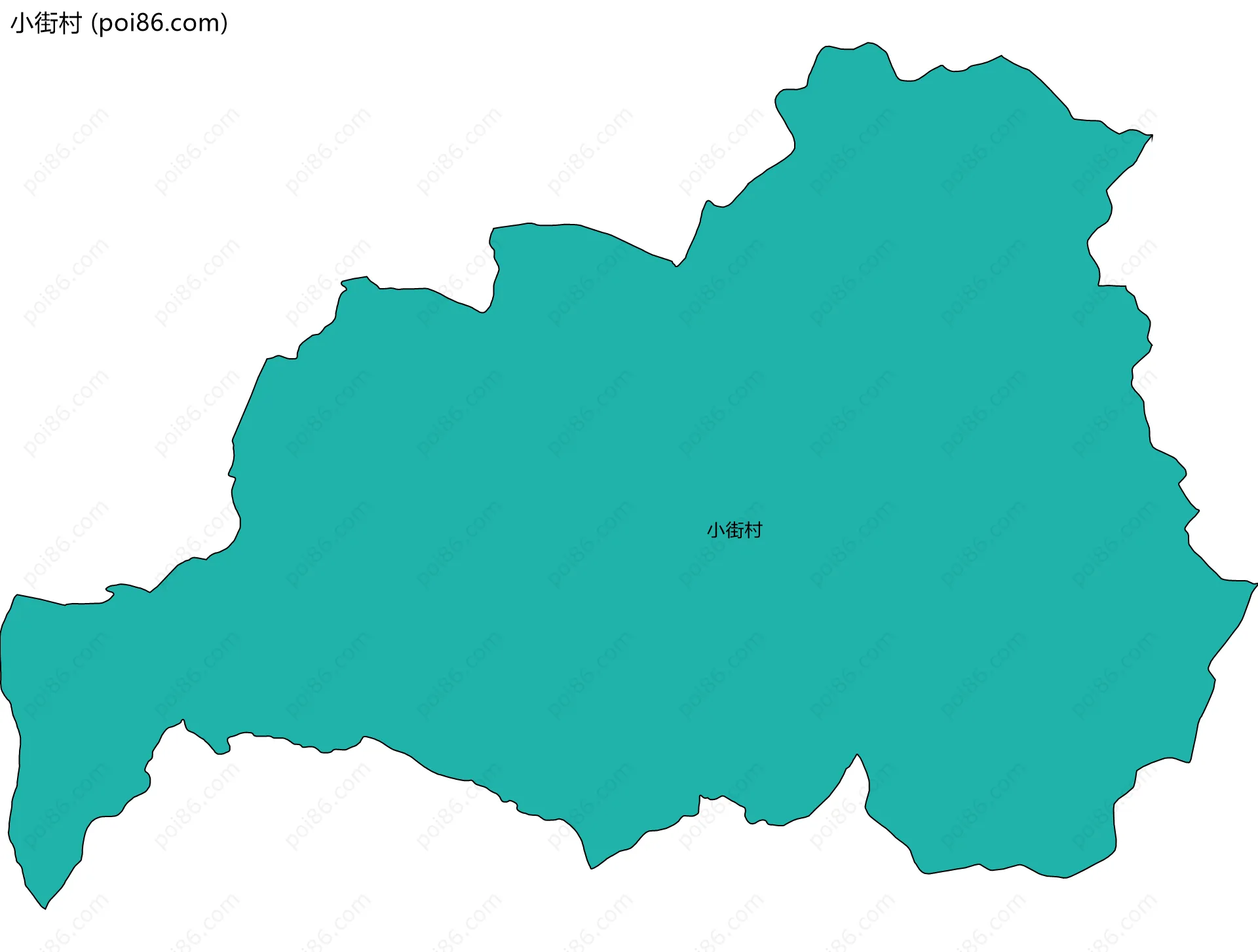 小街村边界地图