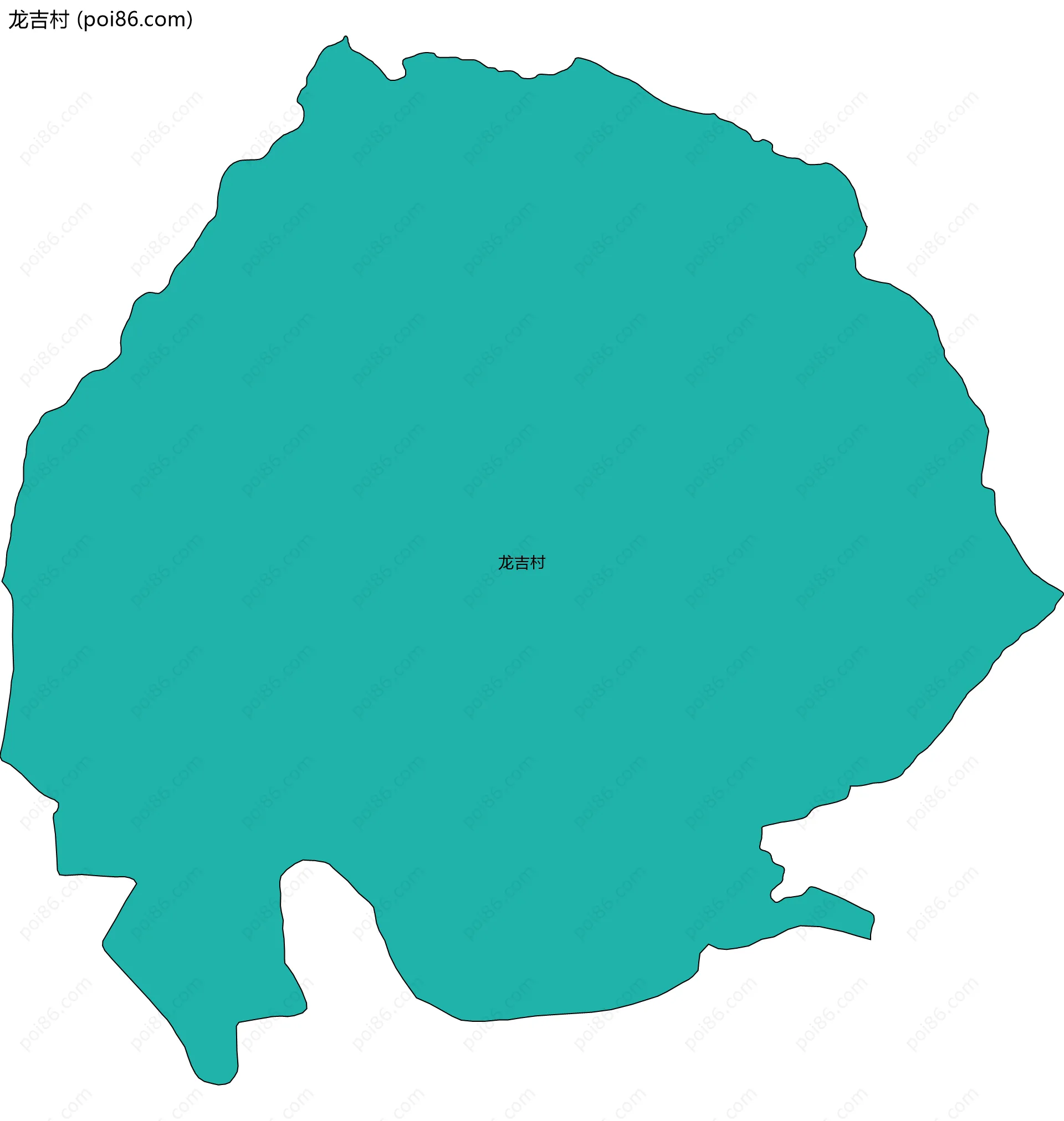 龙吉村边界地图
