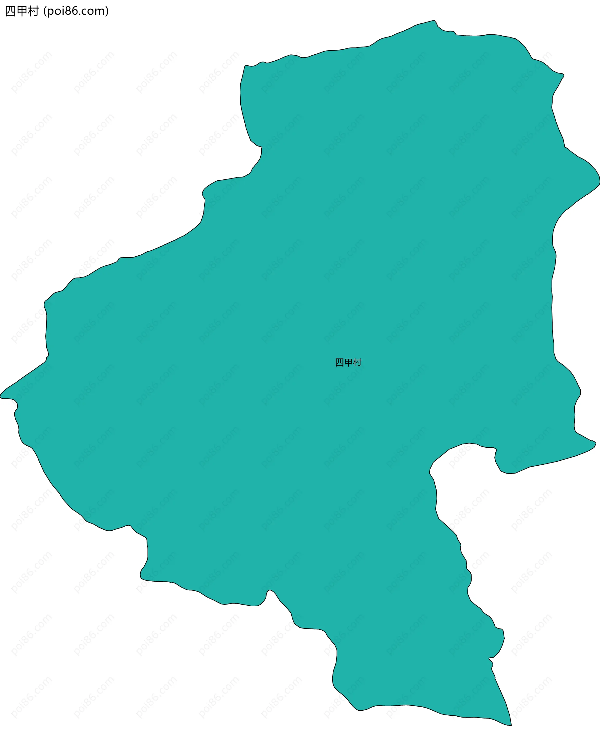 四甲村边界地图