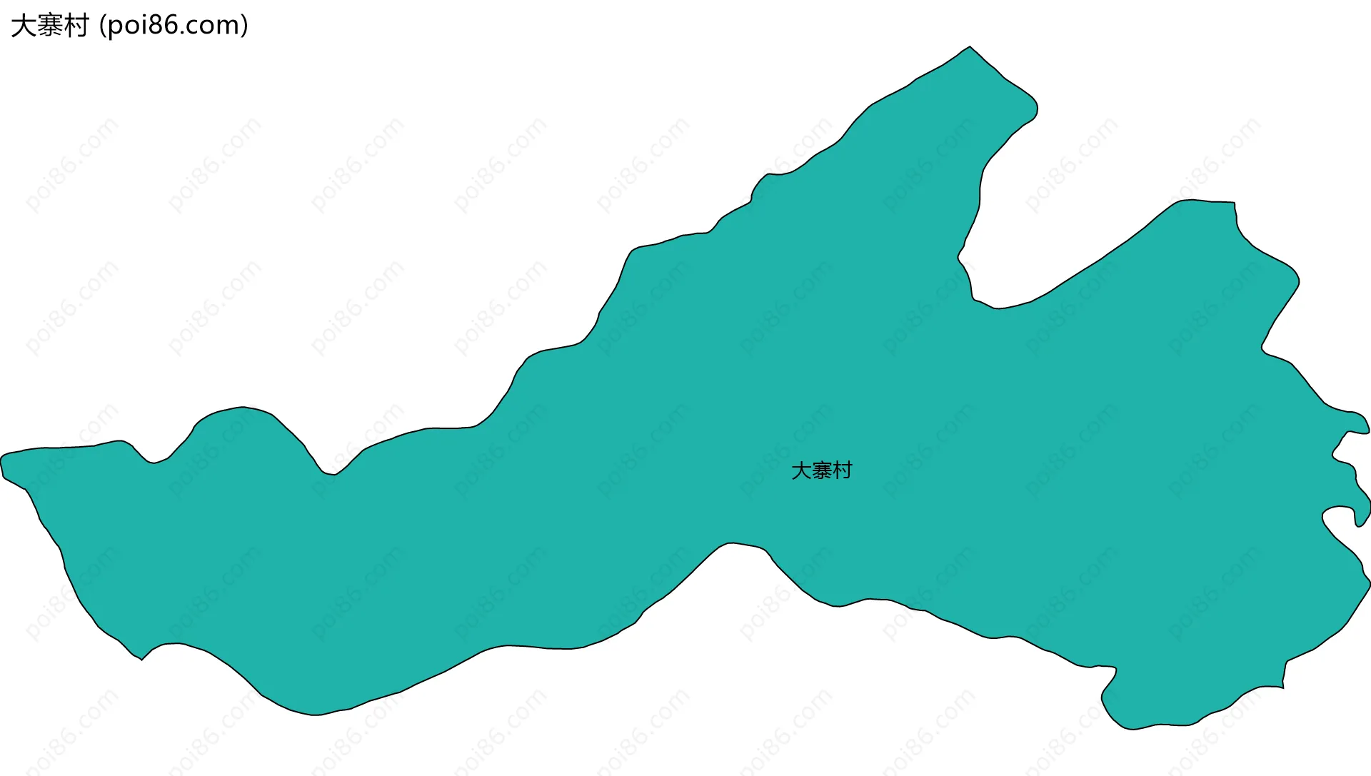 大寨村边界地图