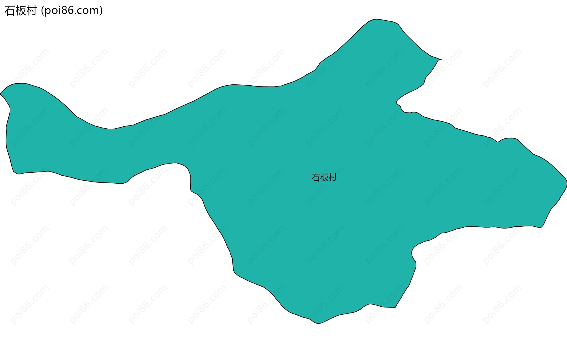 石板村边界地图