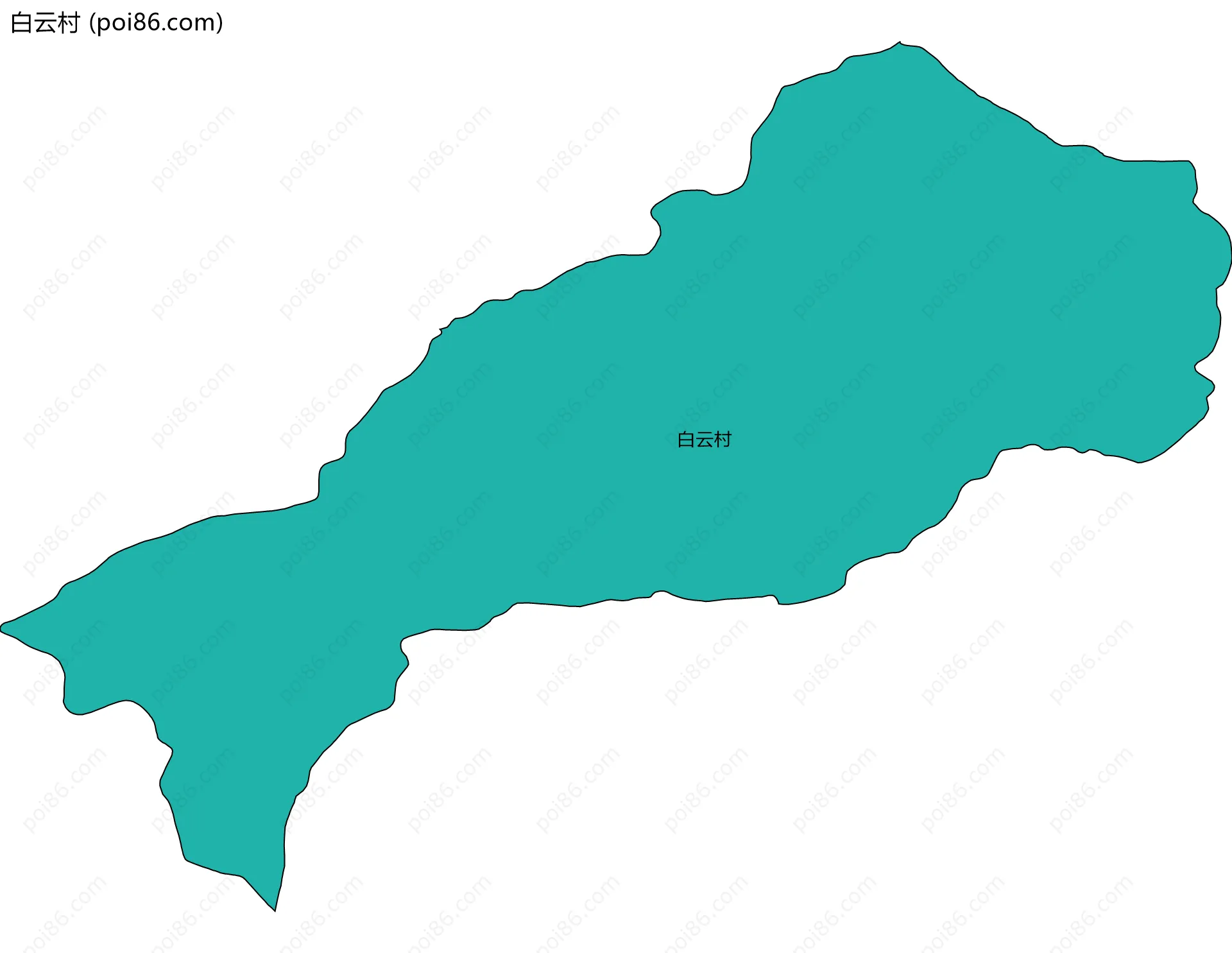白云村边界地图