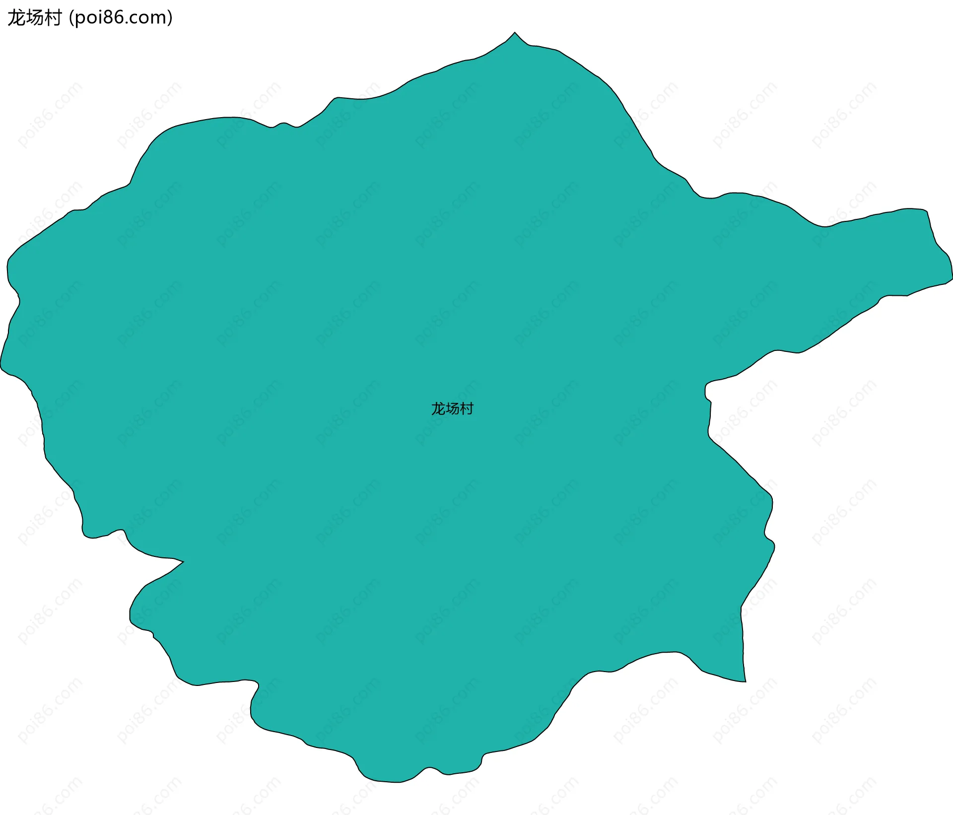 龙场村边界地图