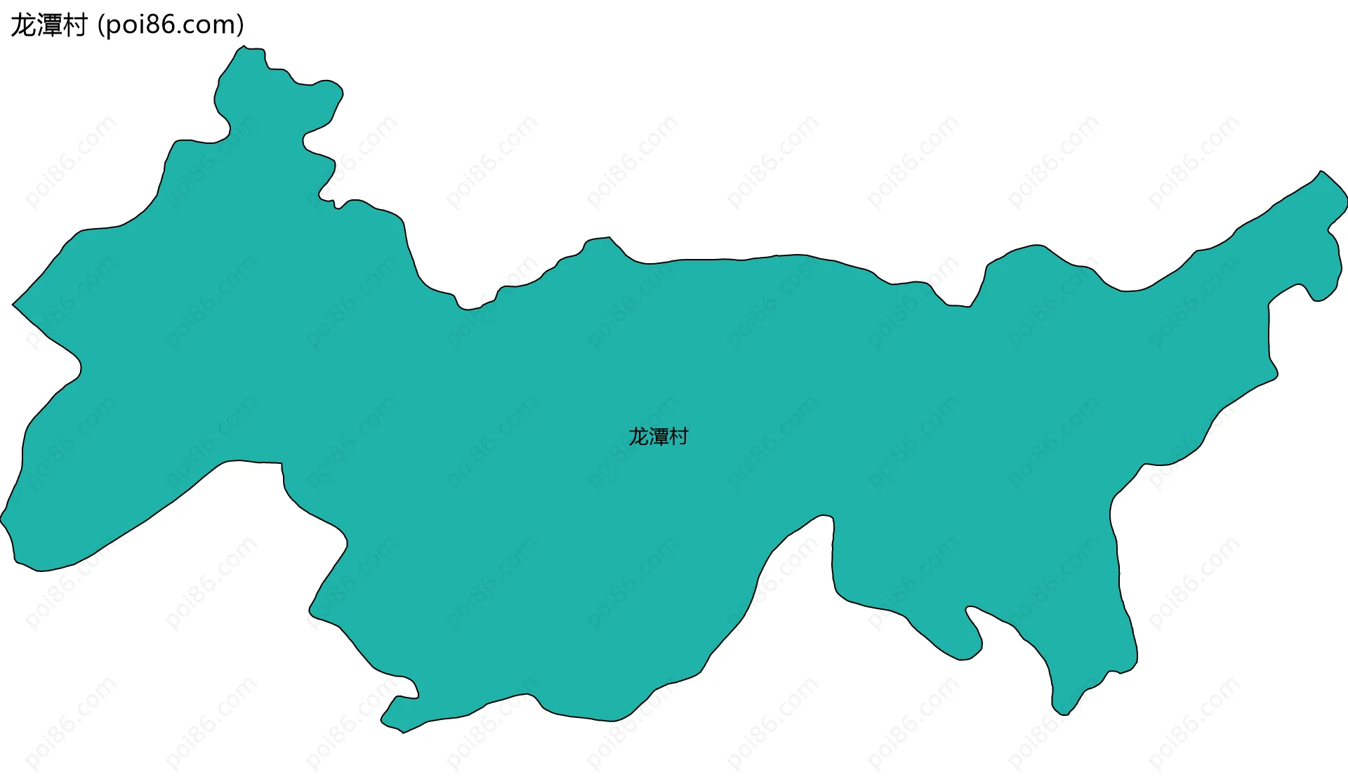 龙潭村边界地图