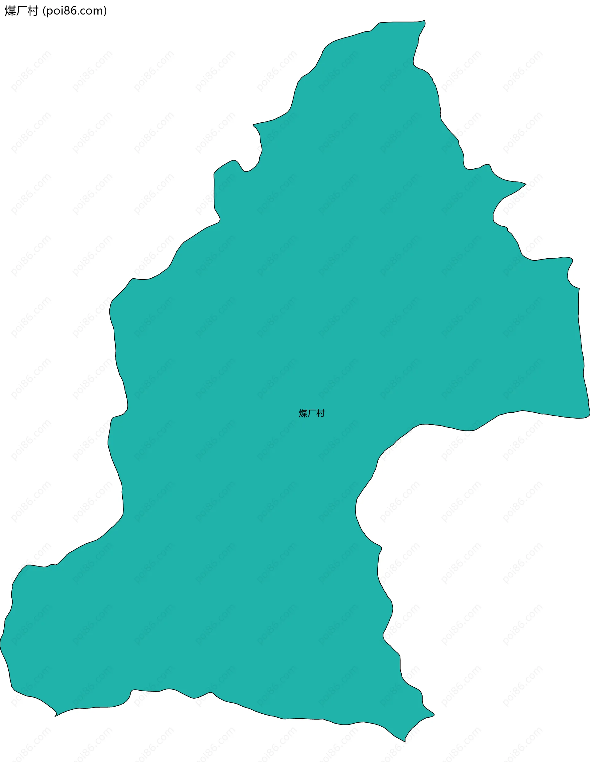 煤厂村边界地图