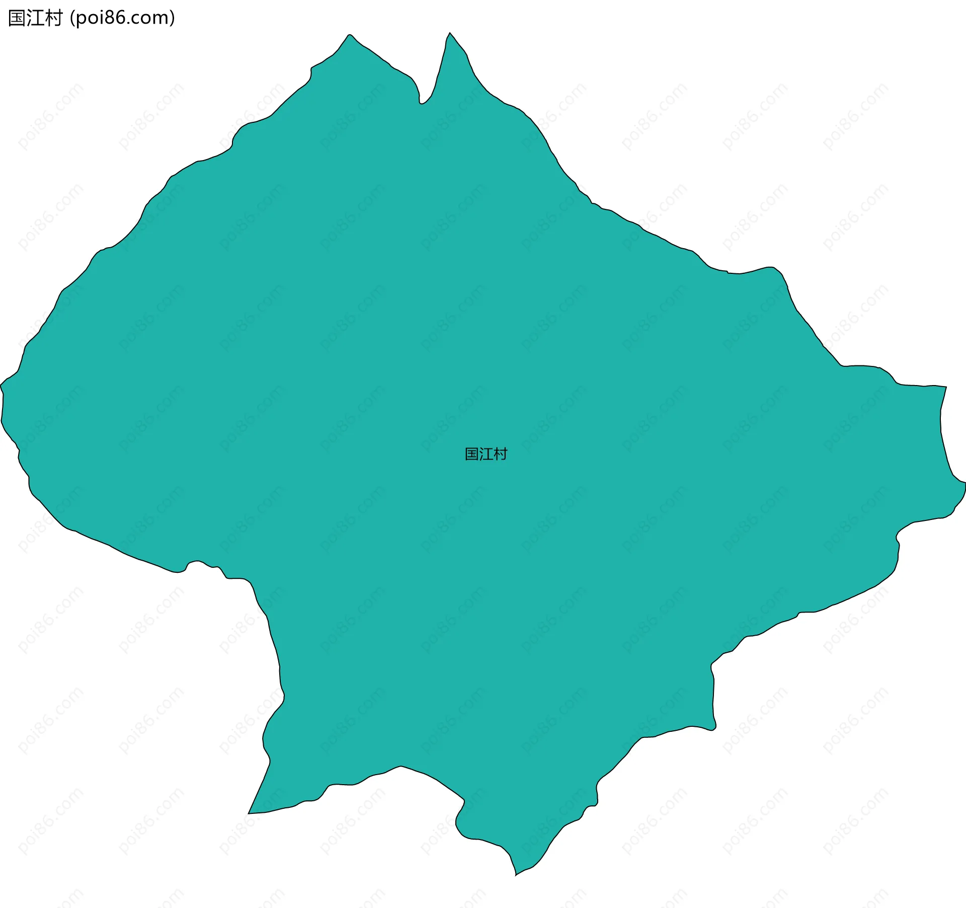 国江村边界地图
