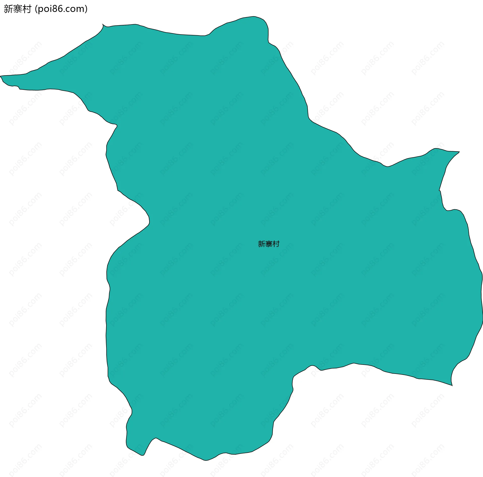 新寨村边界地图