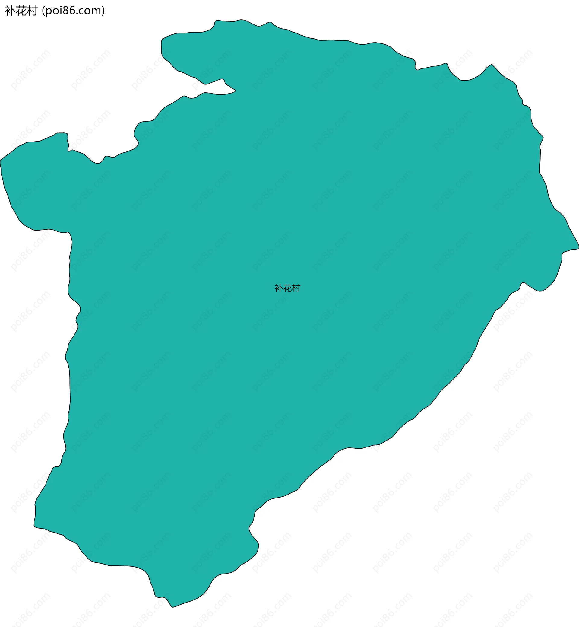 补花村边界地图