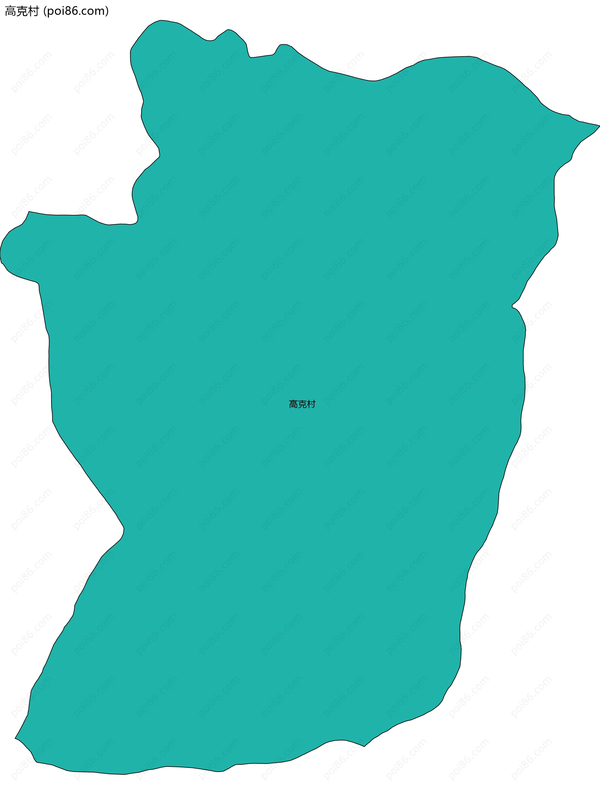 高克村边界地图