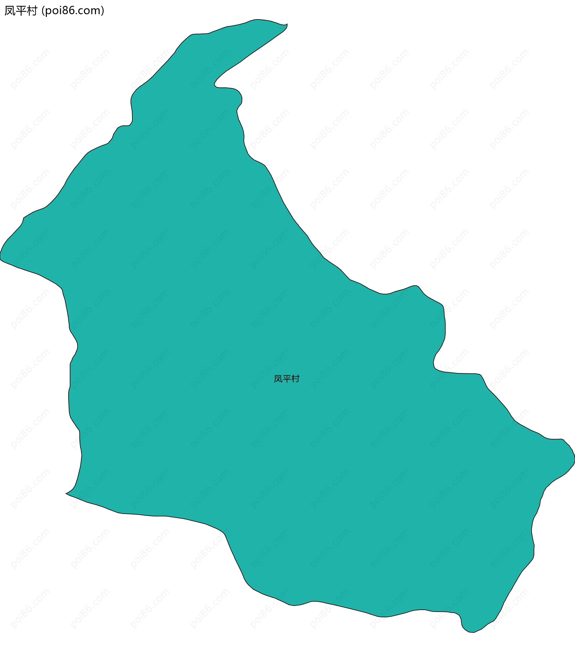 凤平村边界地图