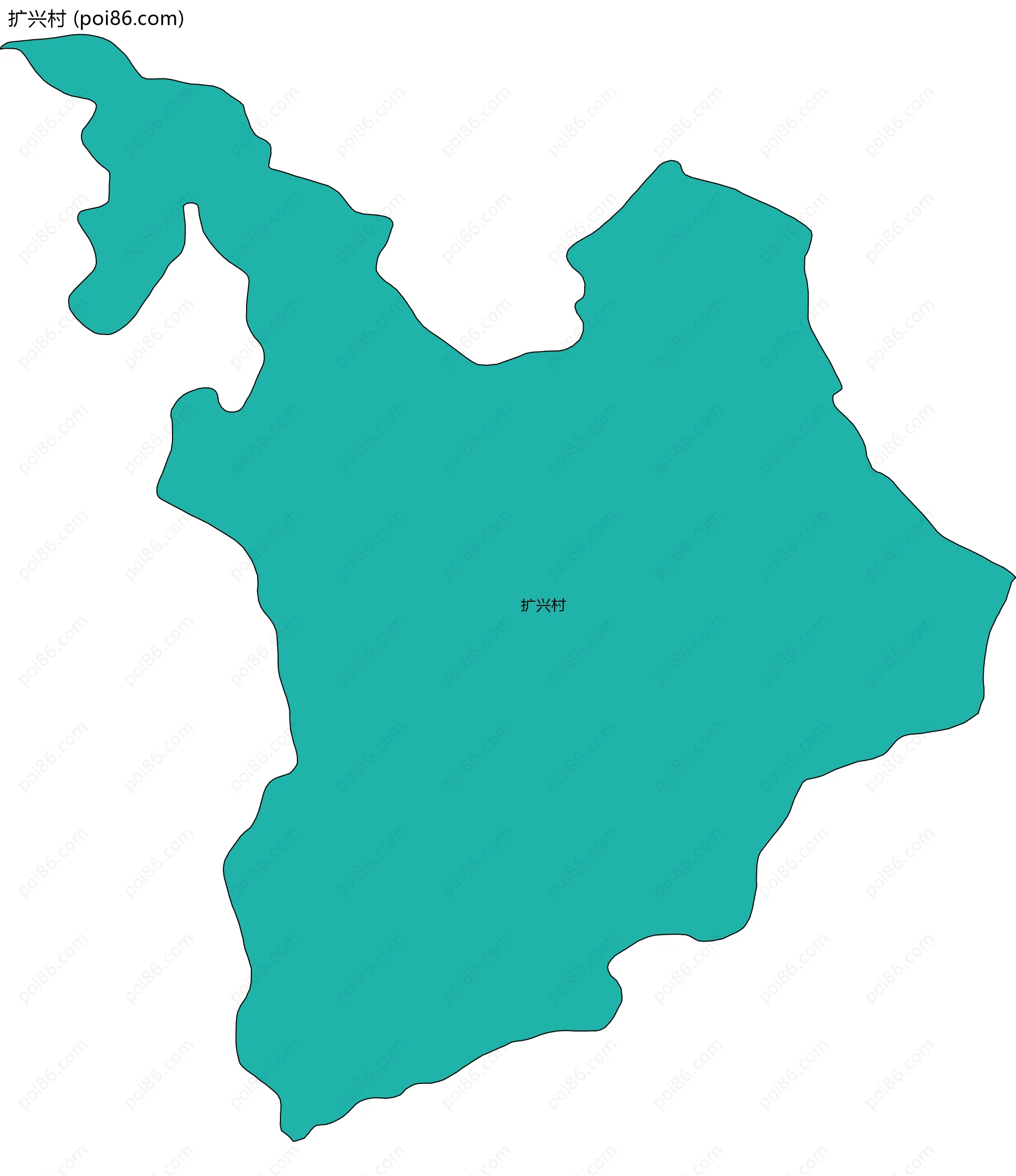 扩兴村边界地图
