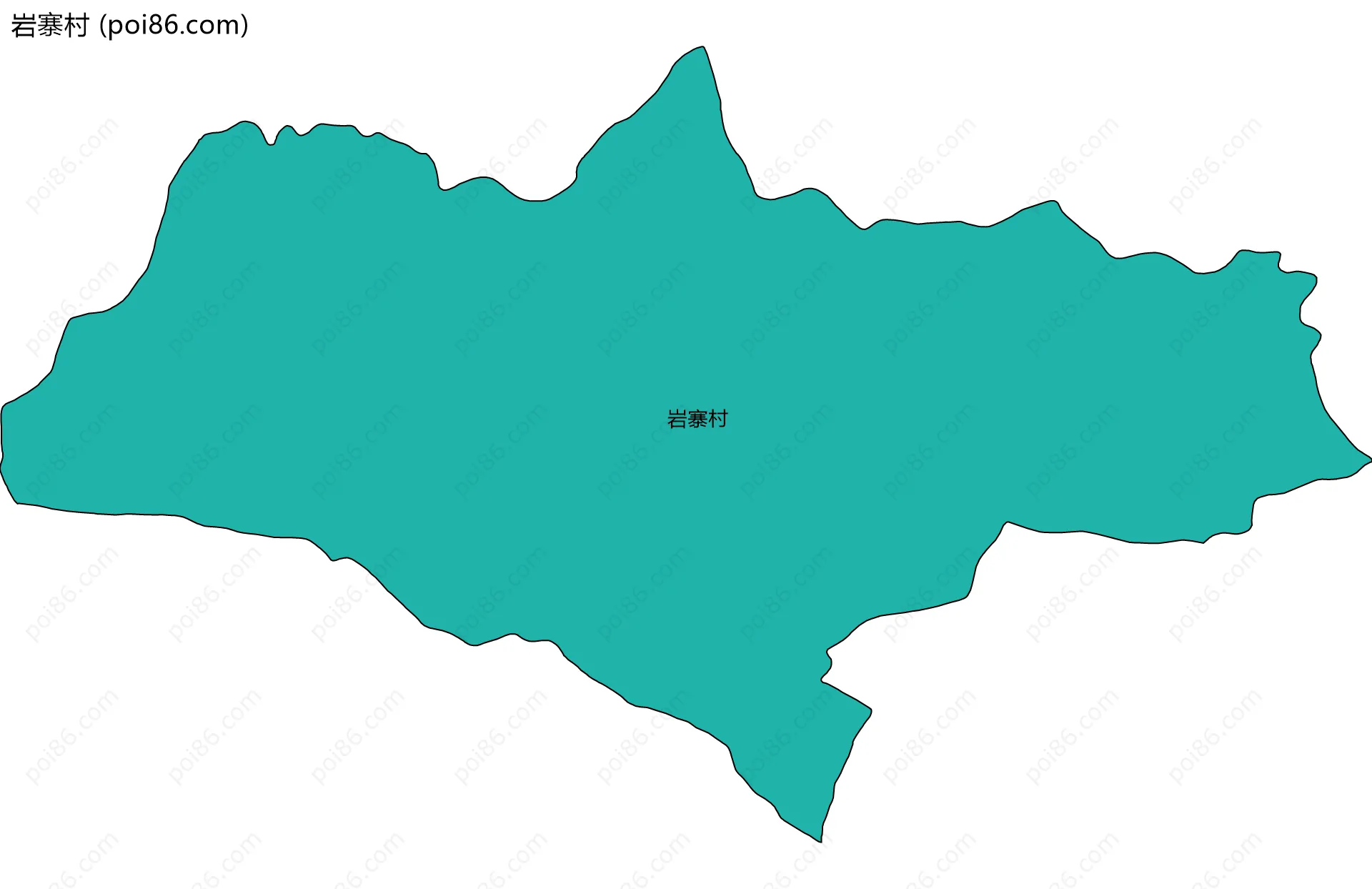 岩寨村边界地图