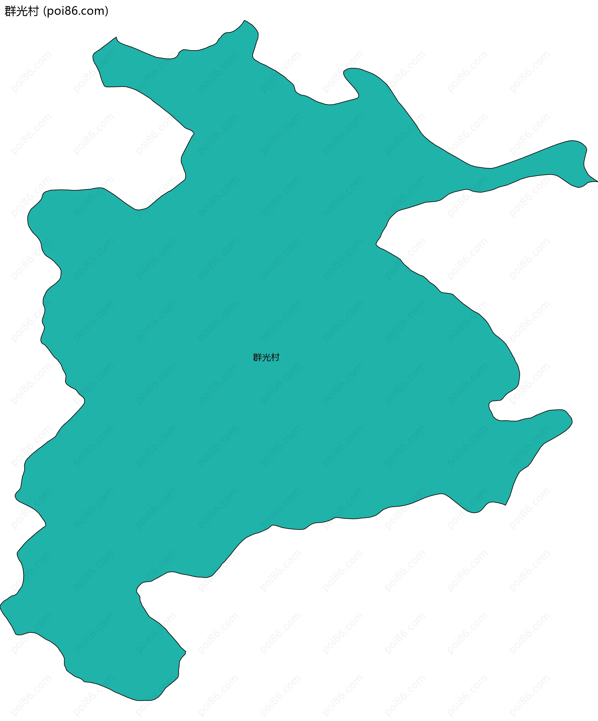 群光村边界地图