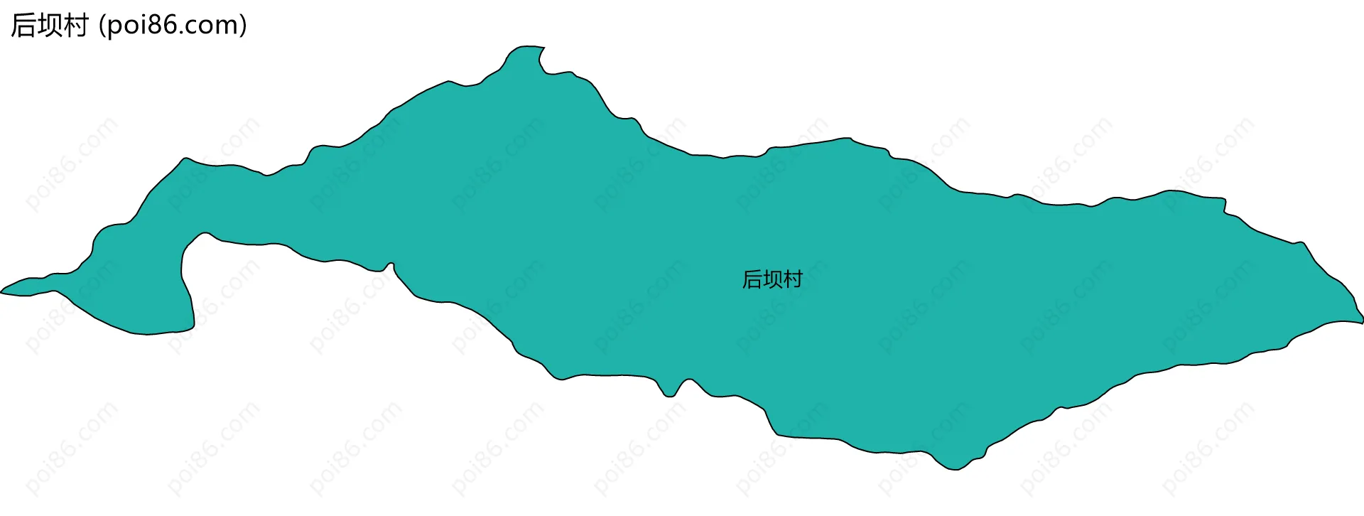 后坝村边界地图