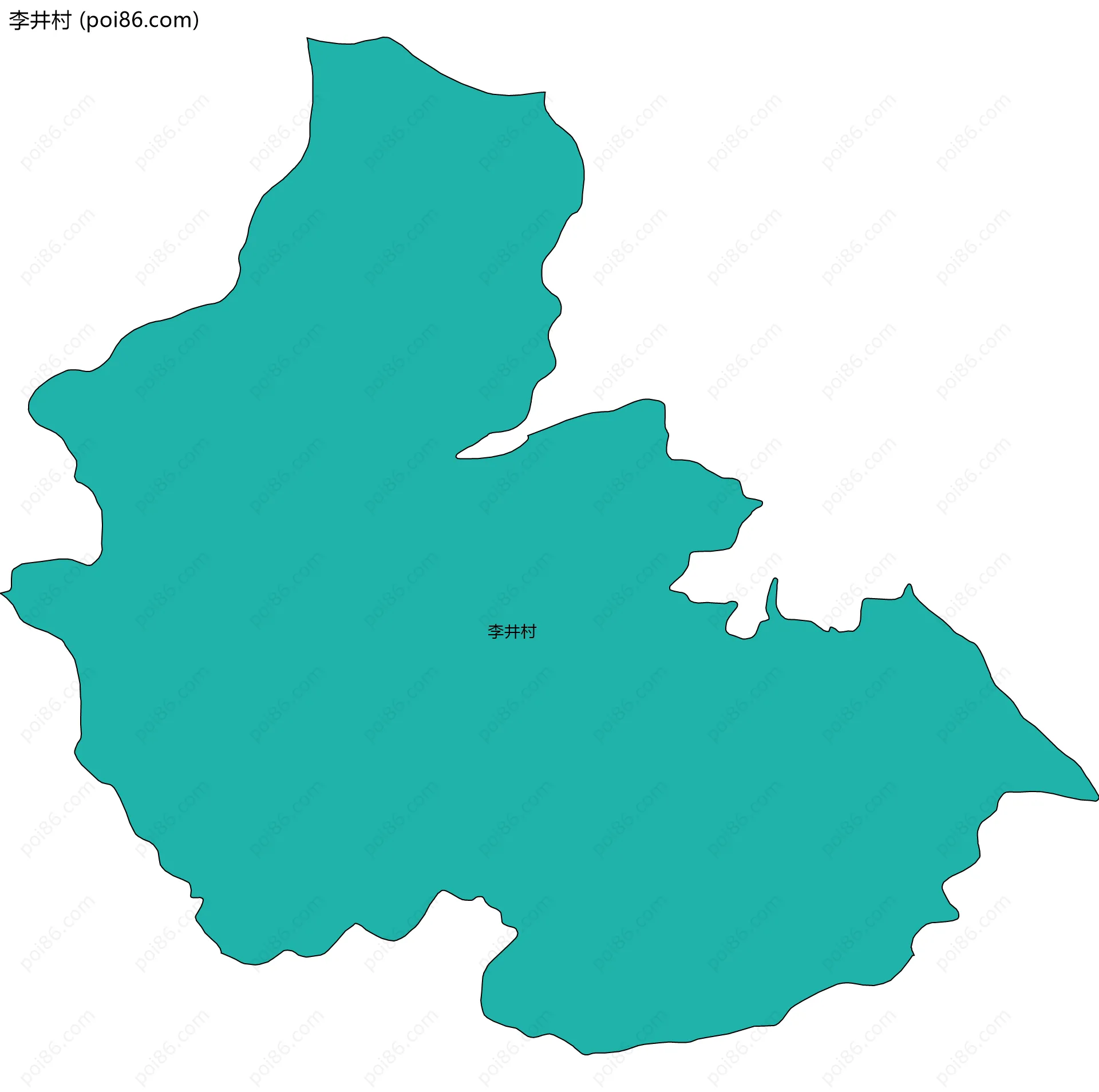 李井村边界地图