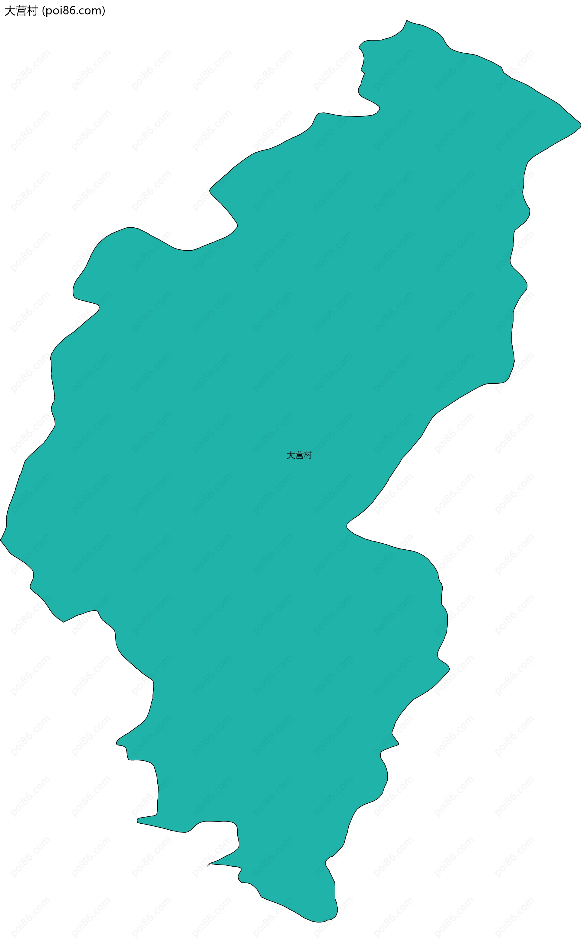 大营村边界地图