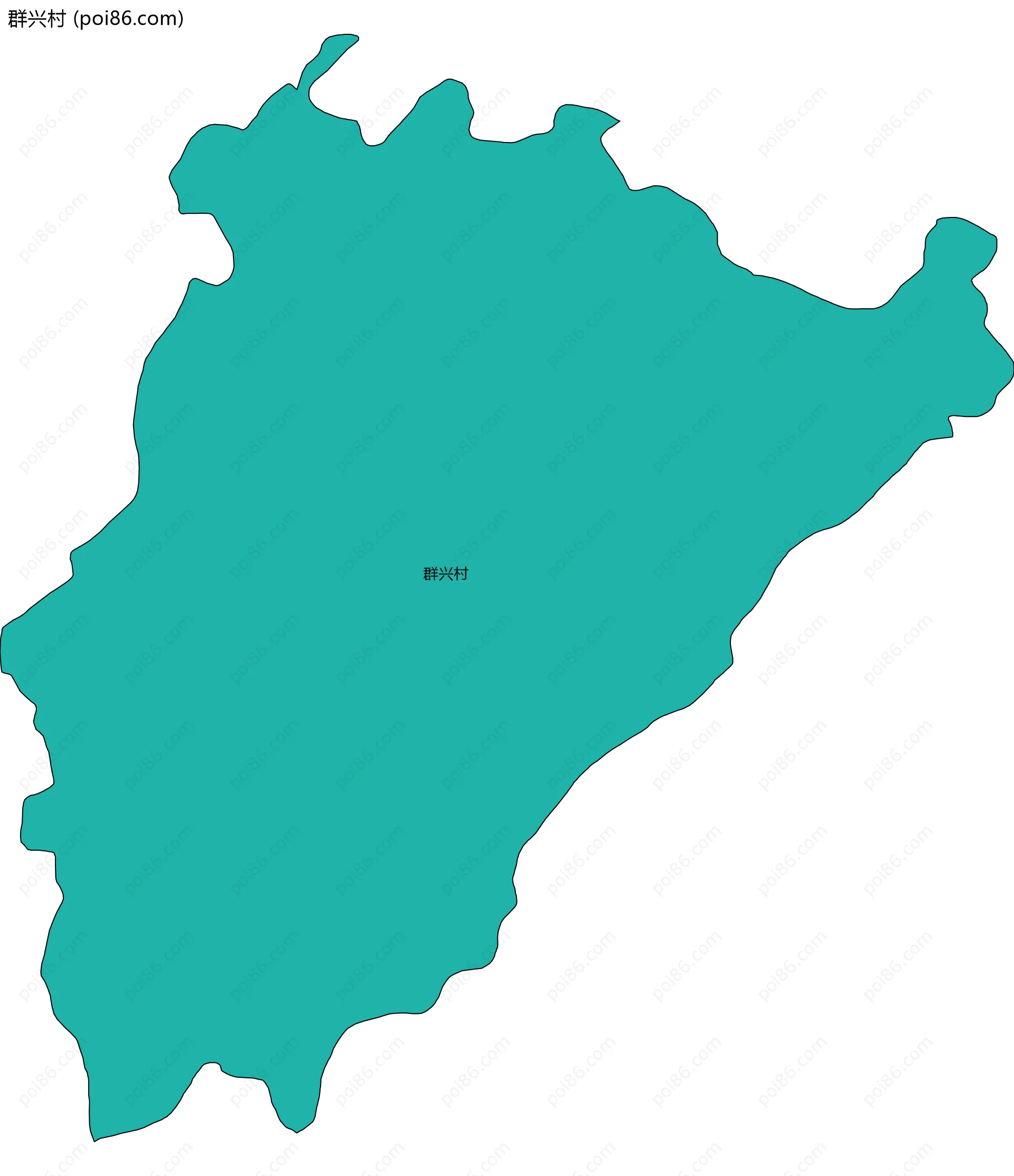 群兴村边界地图