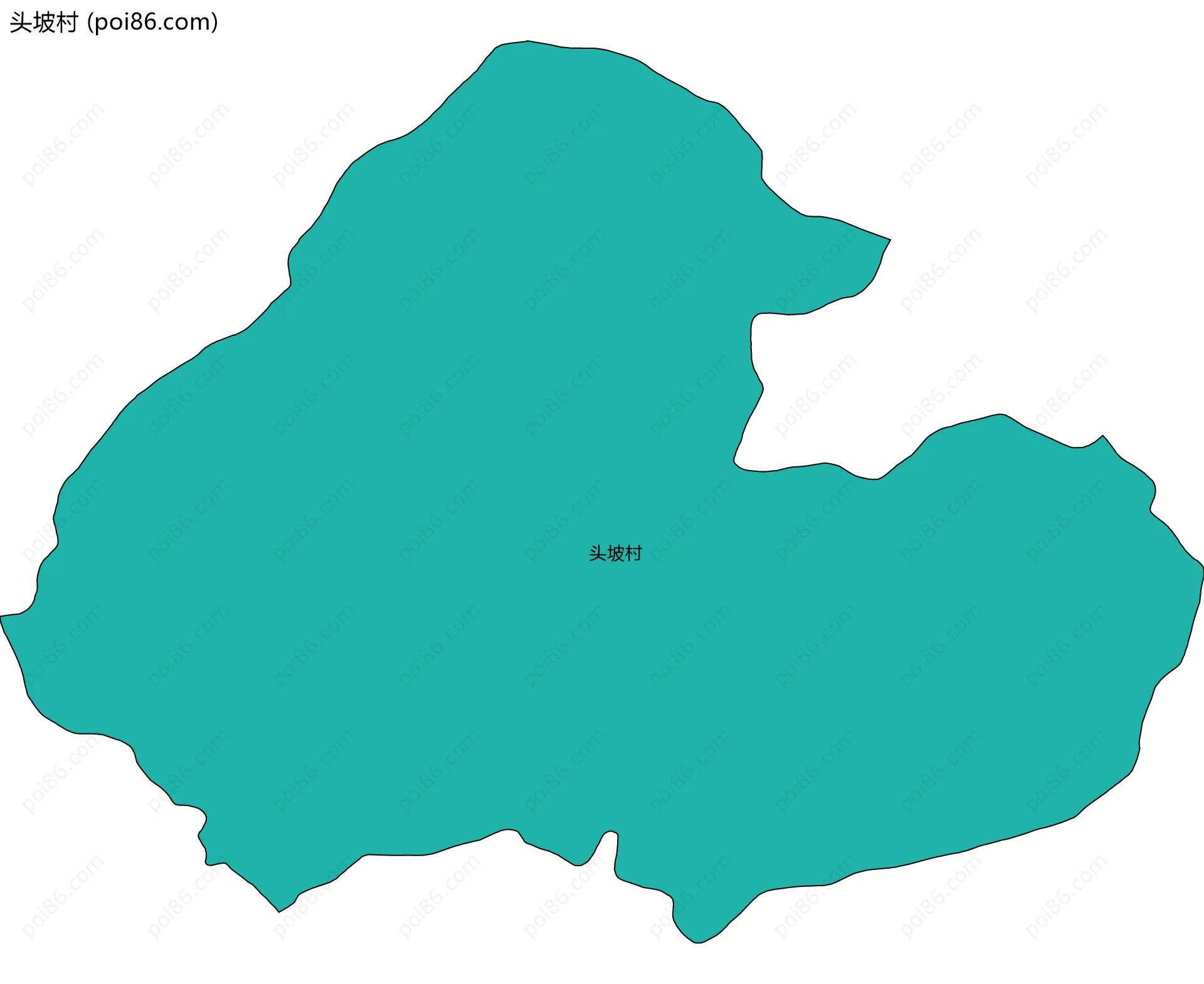 头坡村边界地图