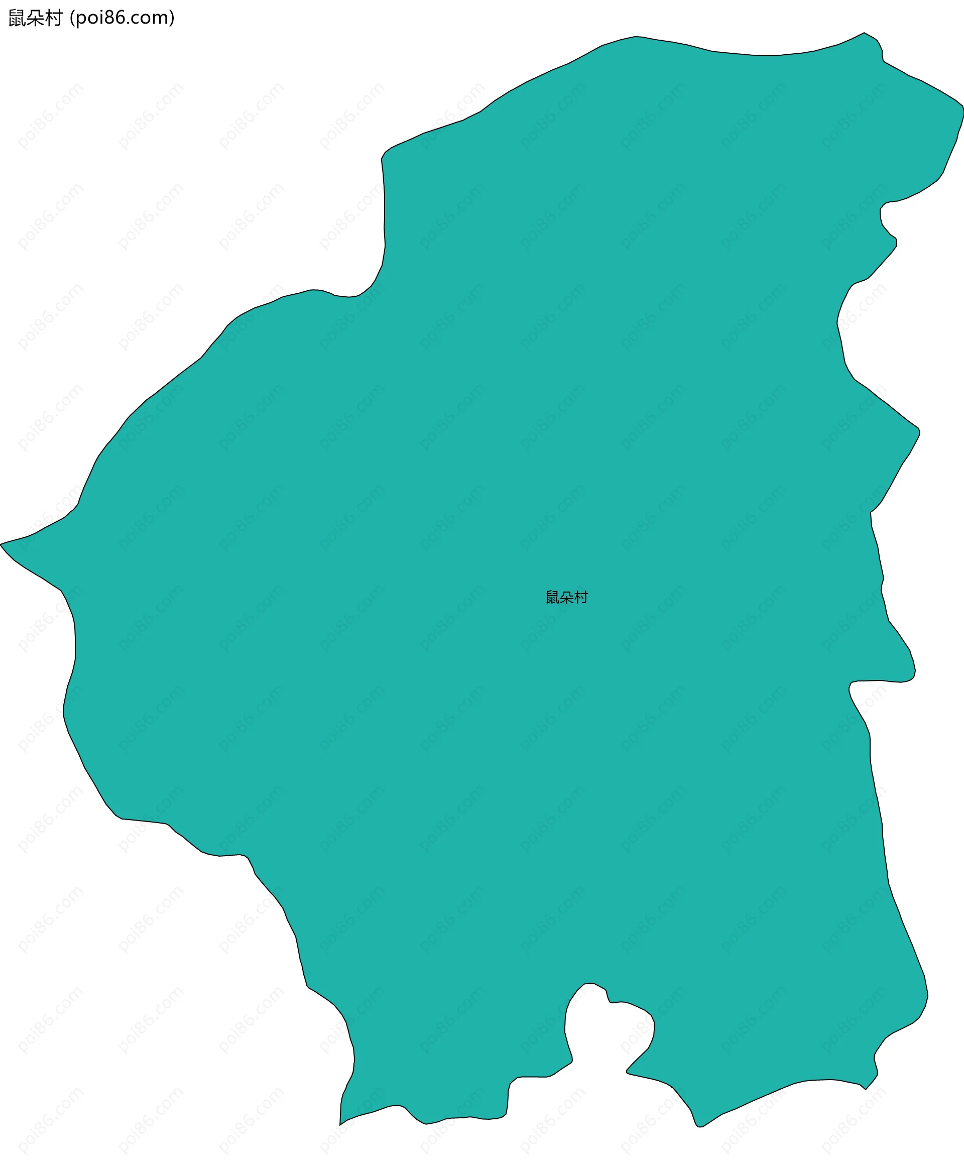 鼠朵村边界地图