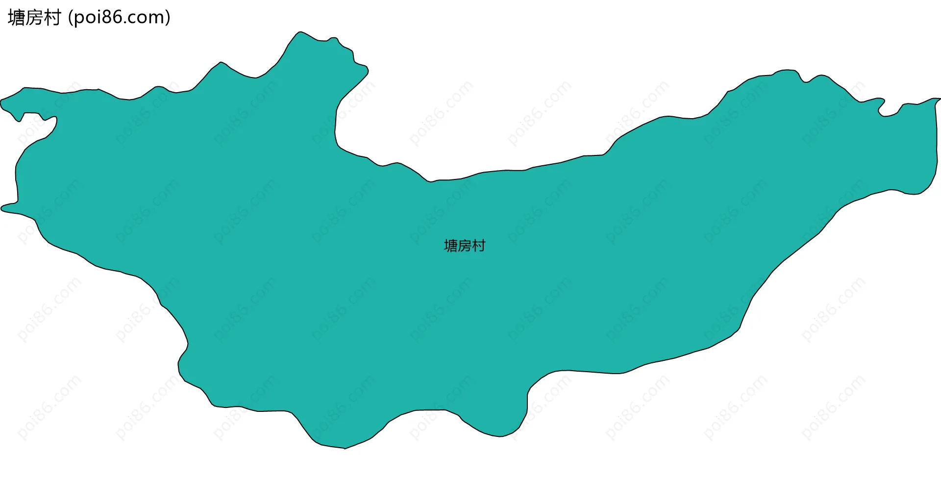 塘房村边界地图