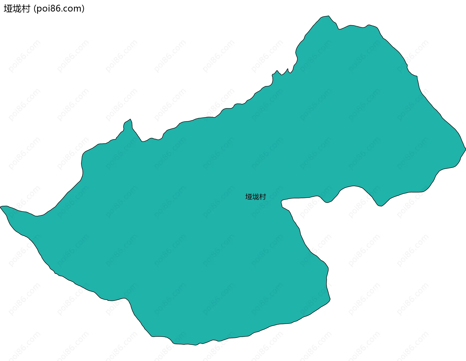 垭垅村边界地图