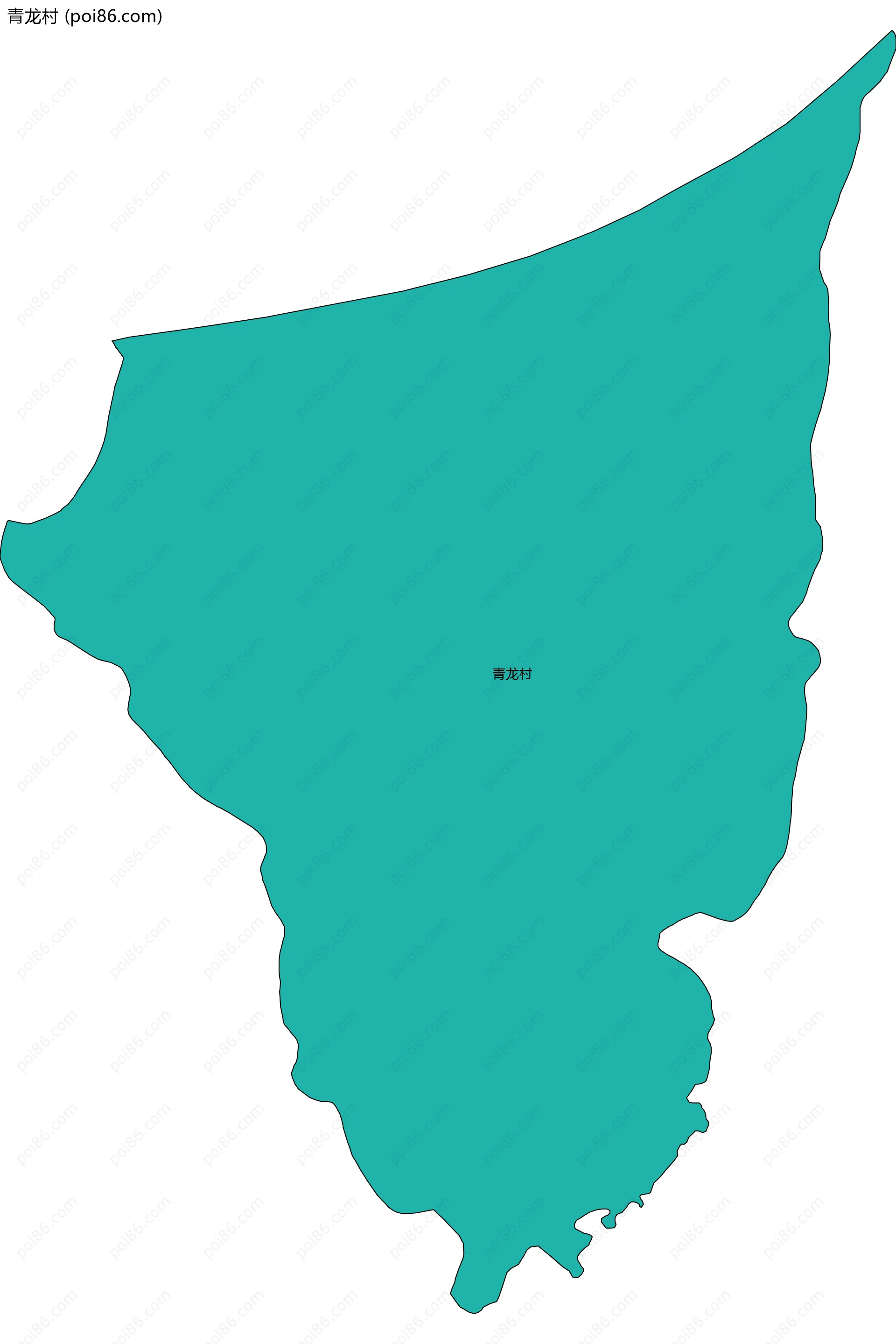 青龙村边界地图