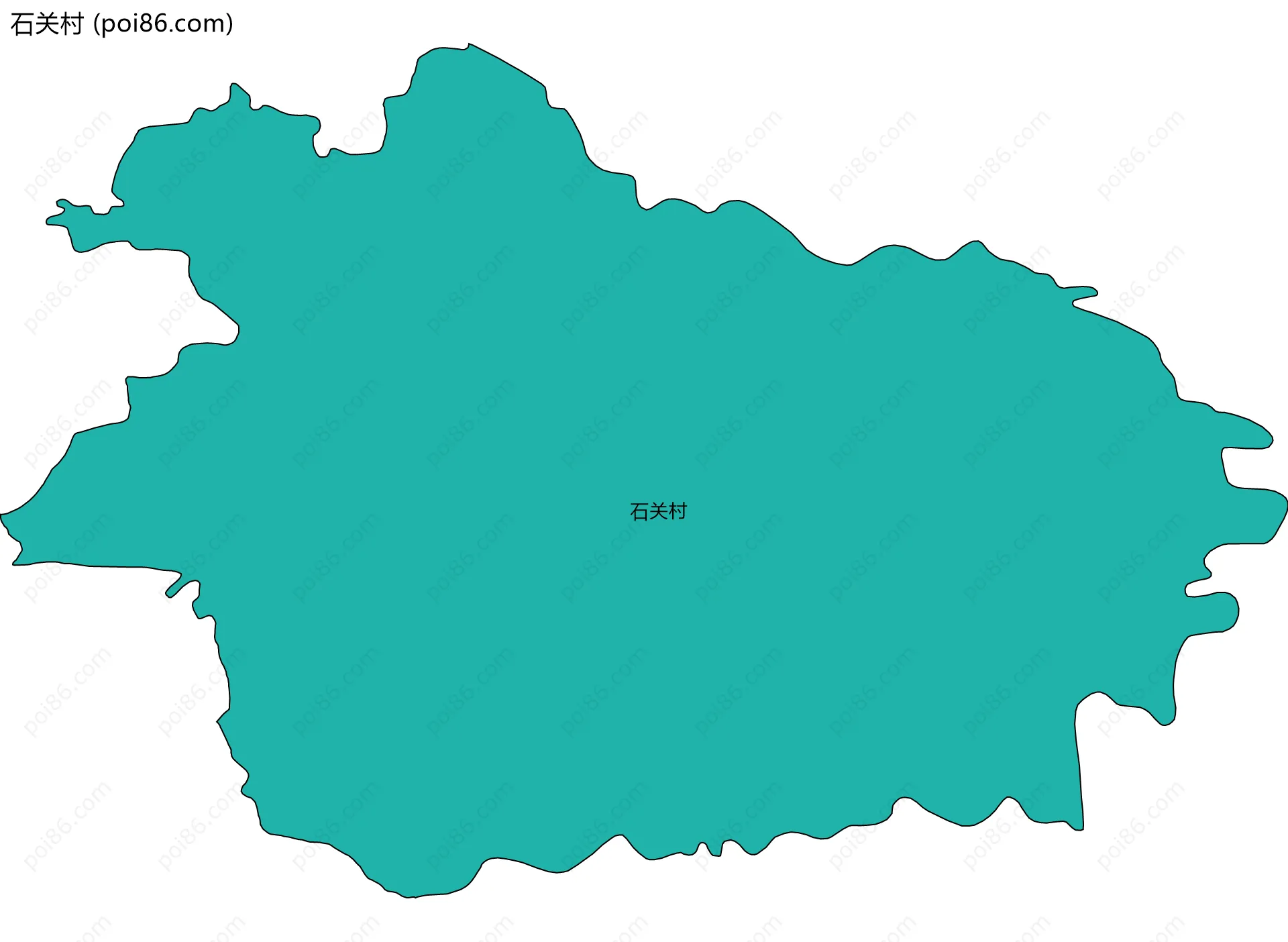 石关村边界地图