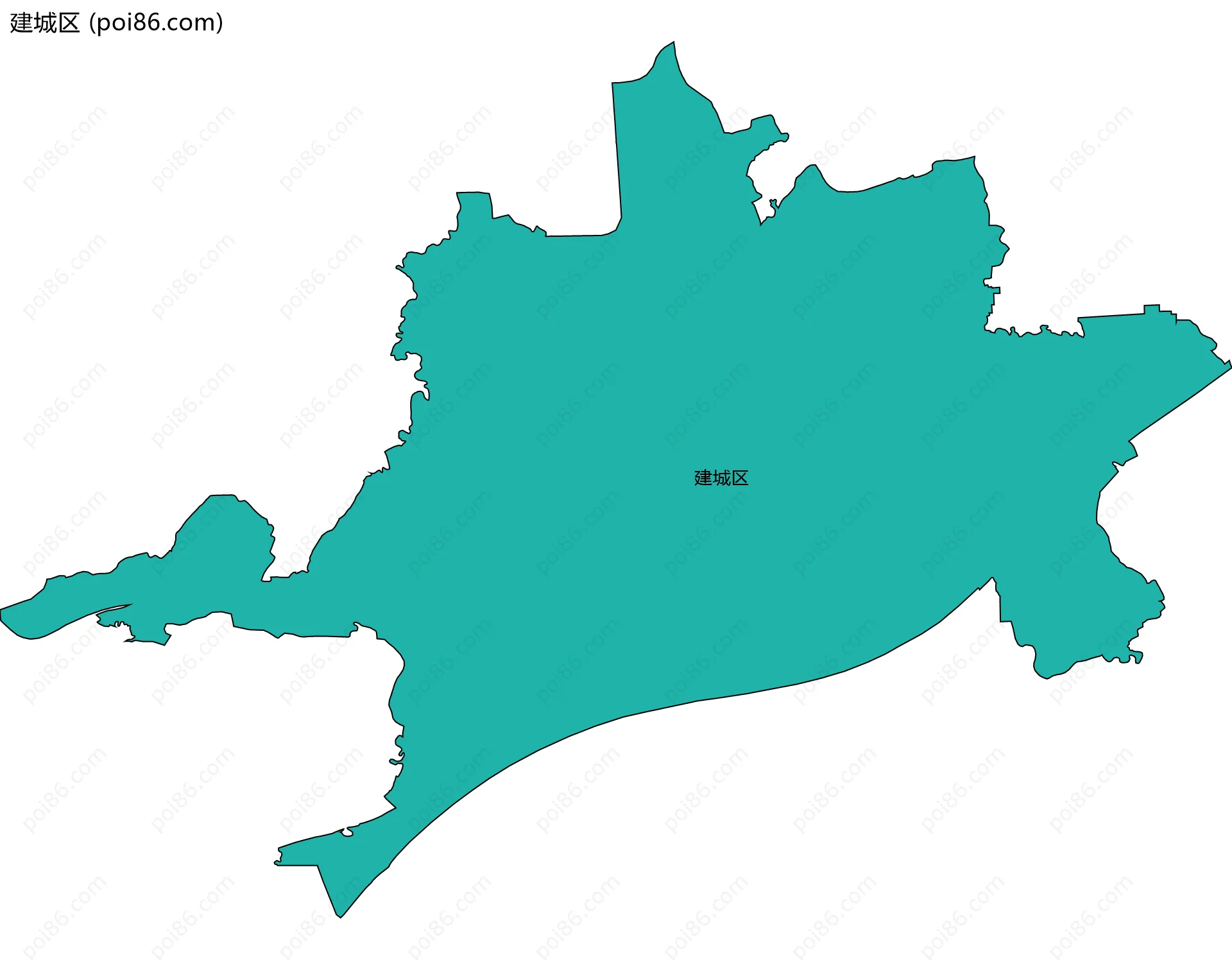 建城区边界地图