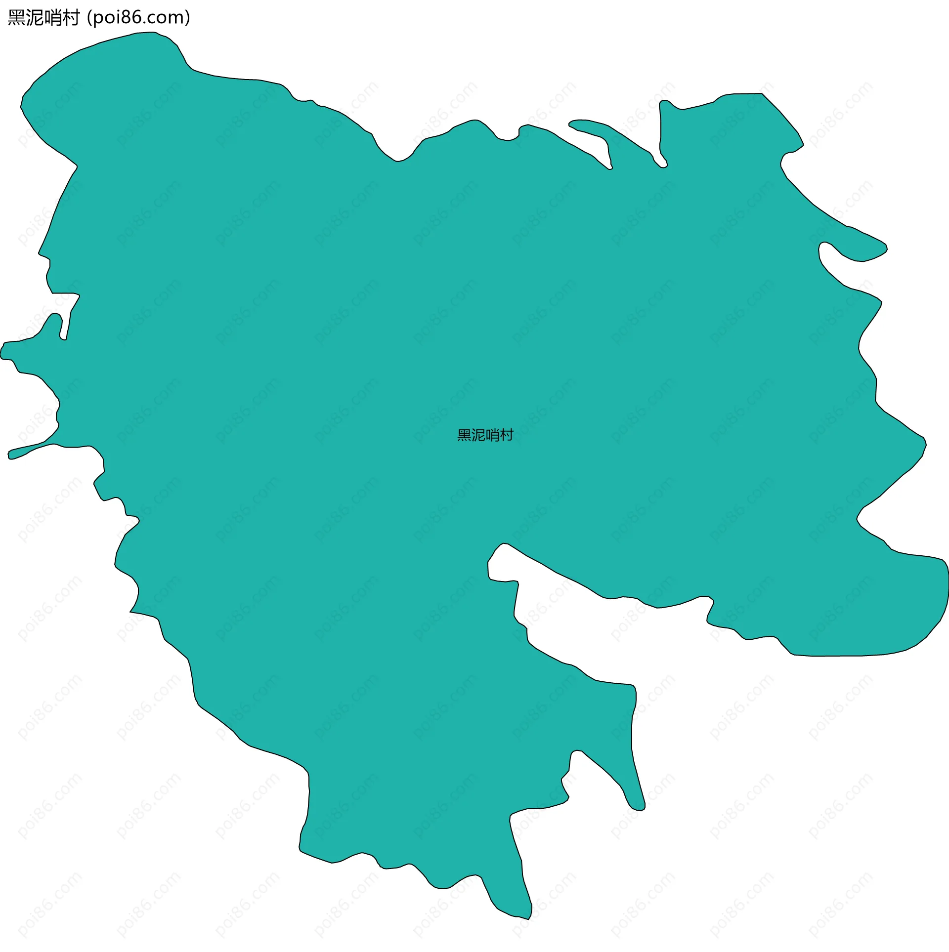 黑泥哨村边界地图