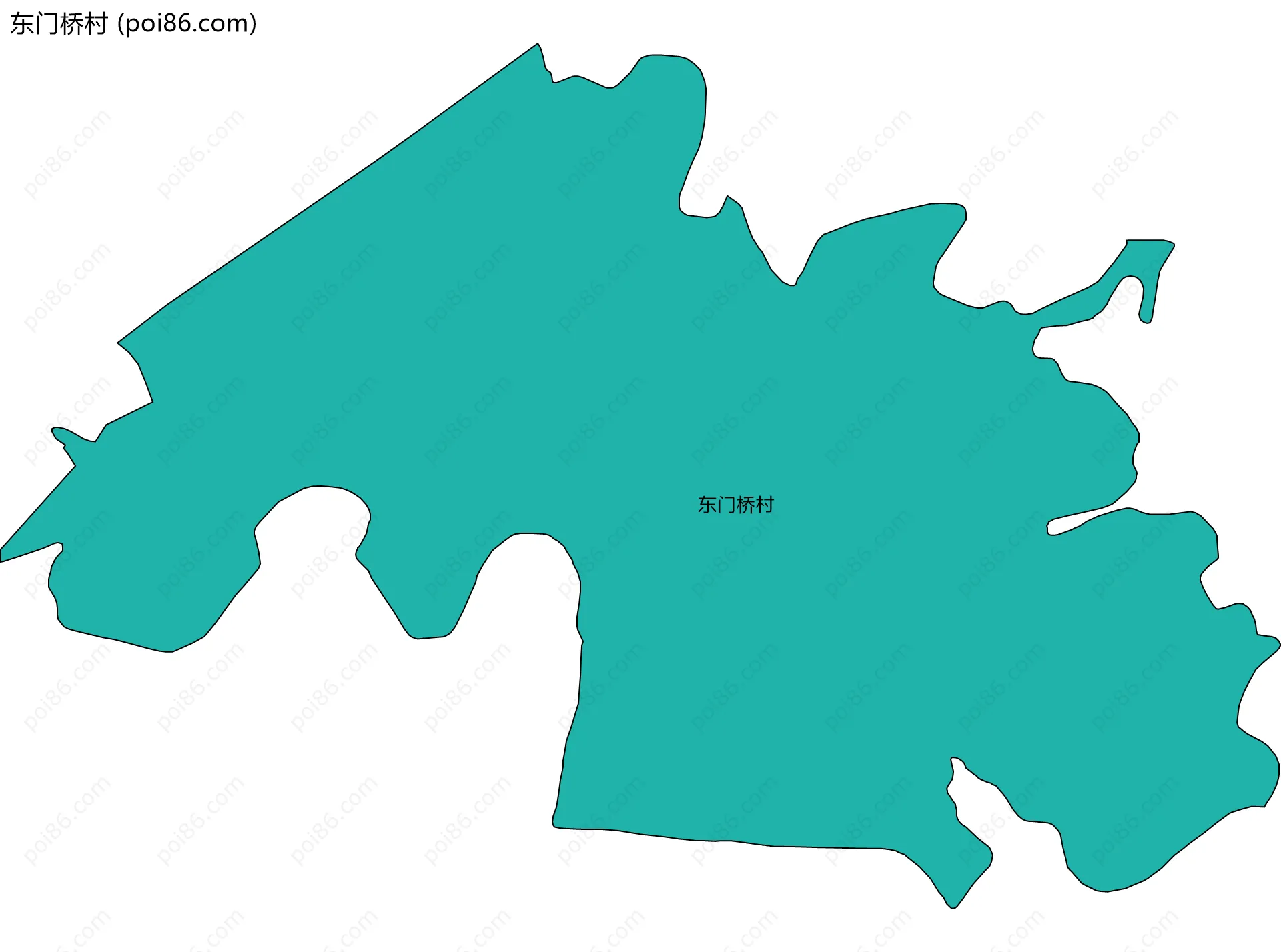 东门桥村边界地图