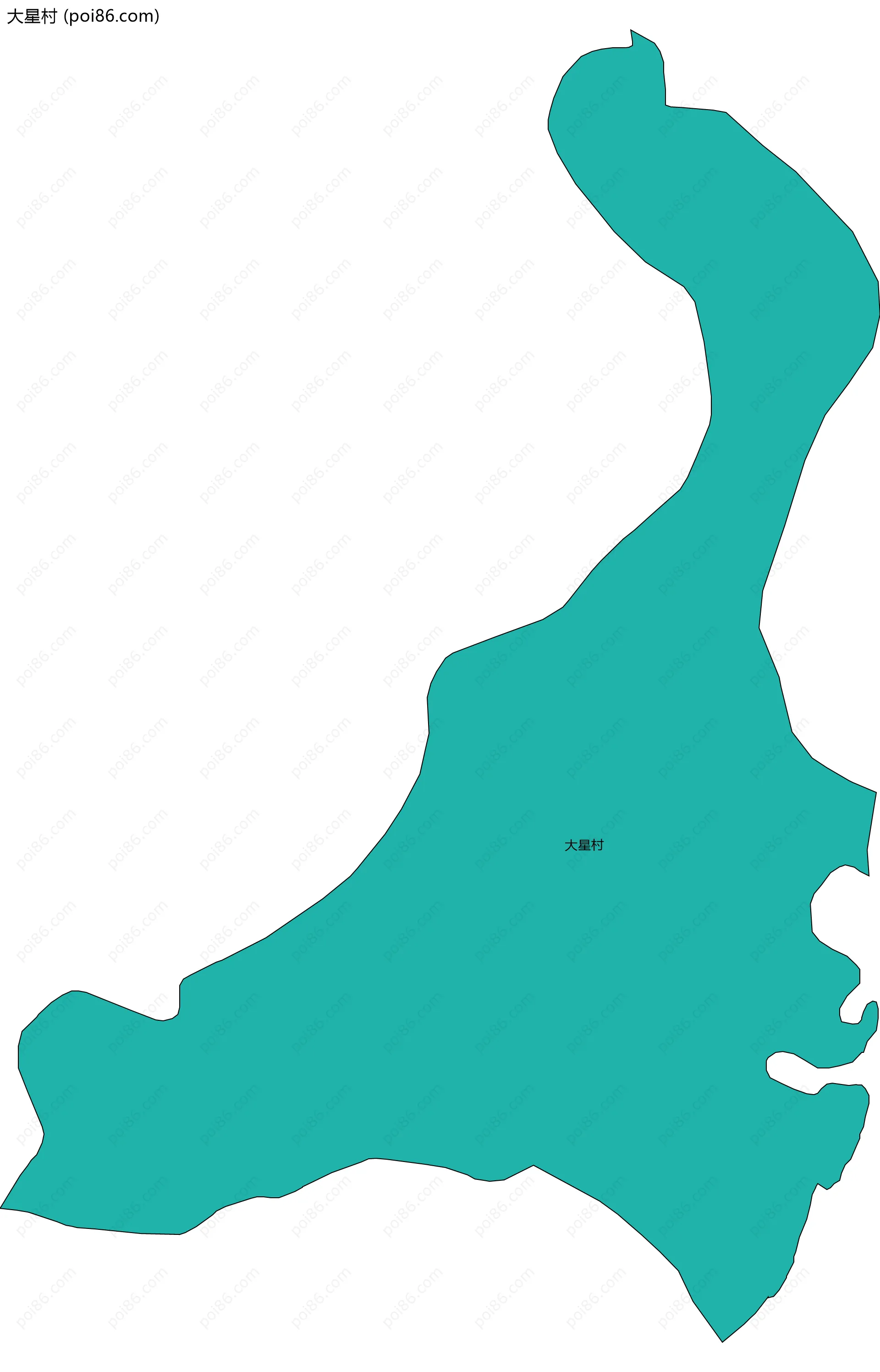 大星村边界地图