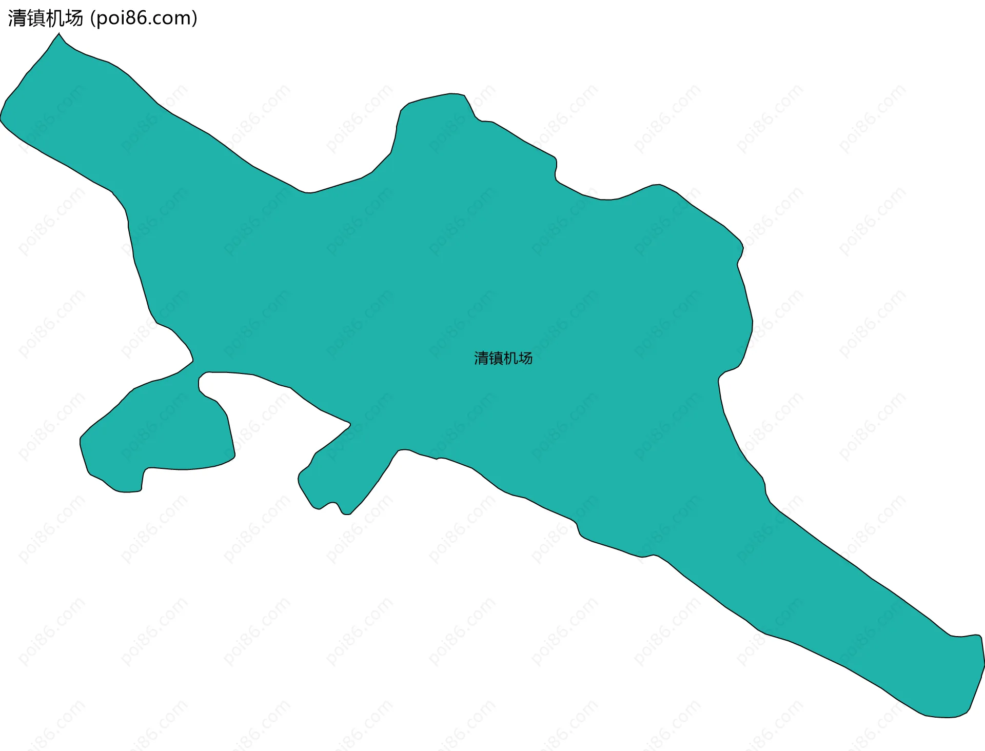 清镇机场边界地图