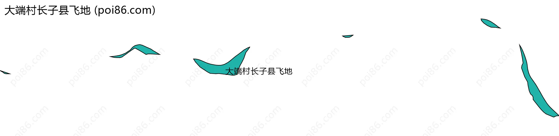 大端村长子县飞地边界地图