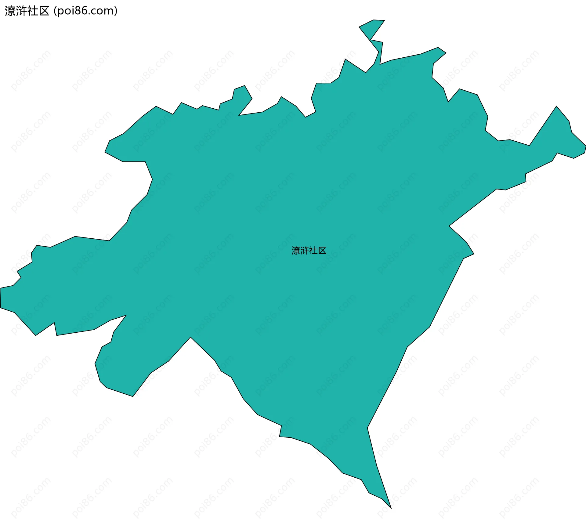 潦浒社区边界地图