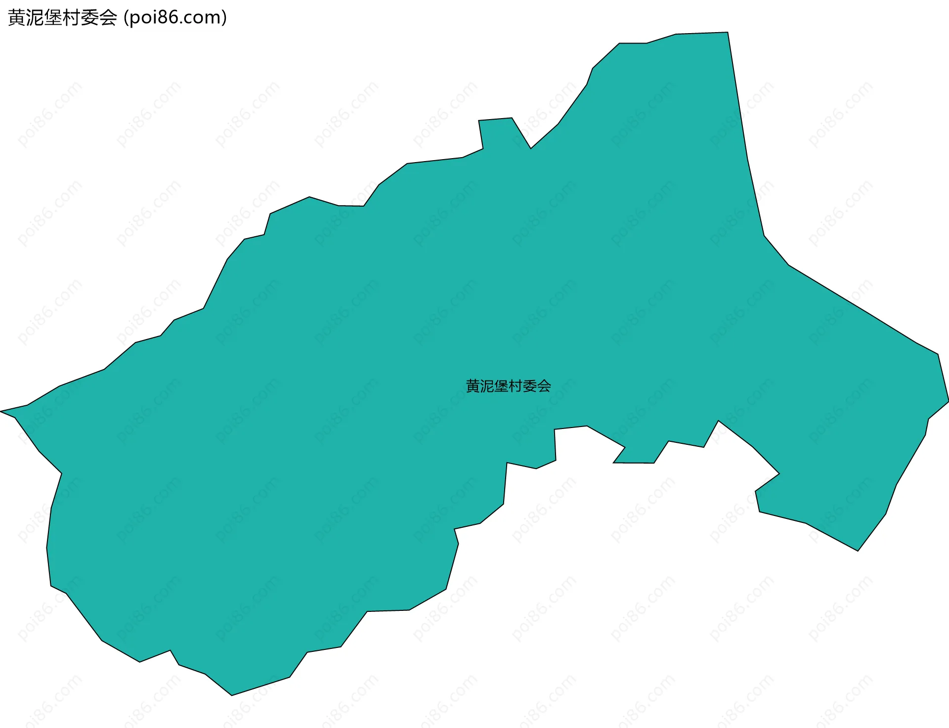 黄泥堡村委会边界地图