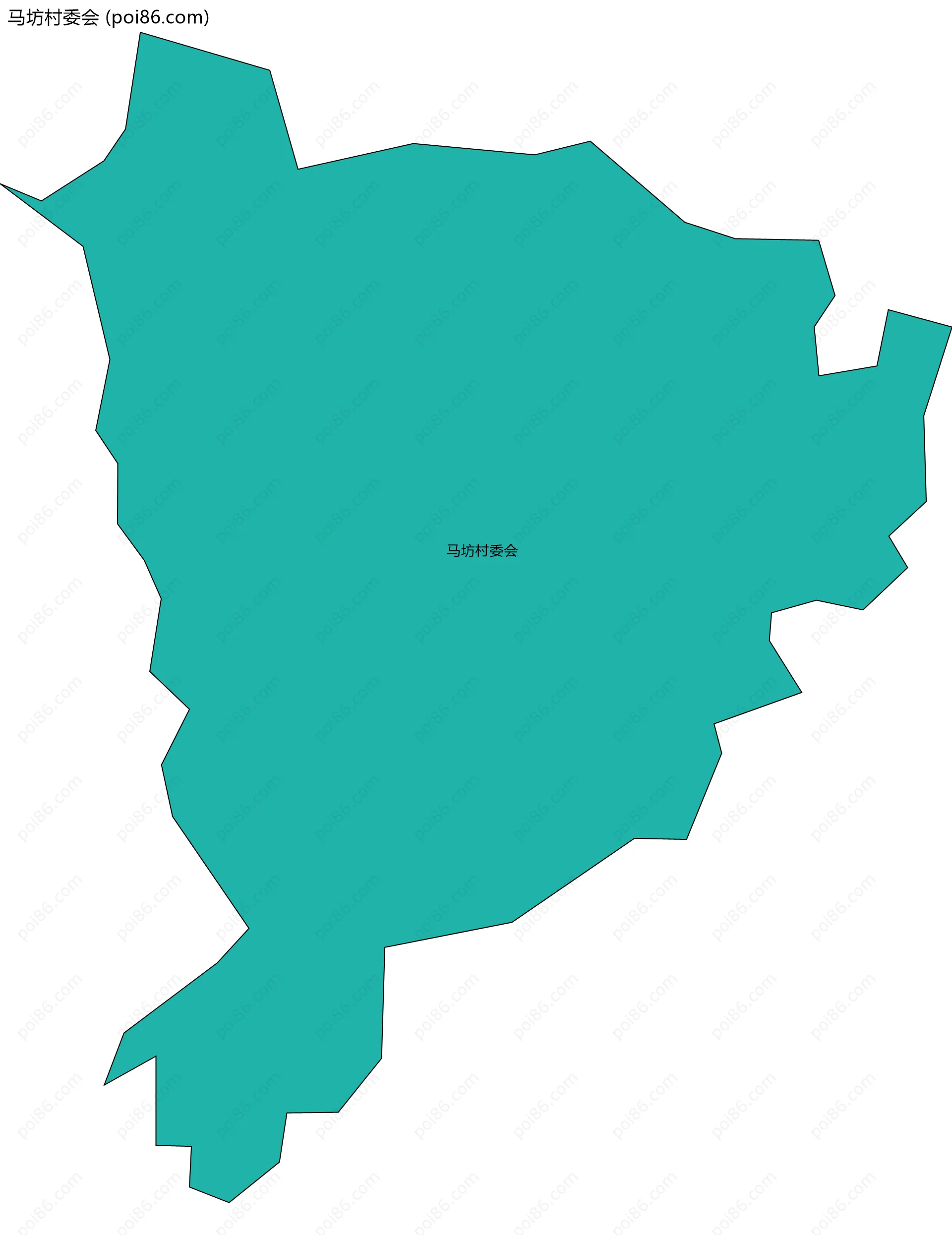 马坊村委会边界地图