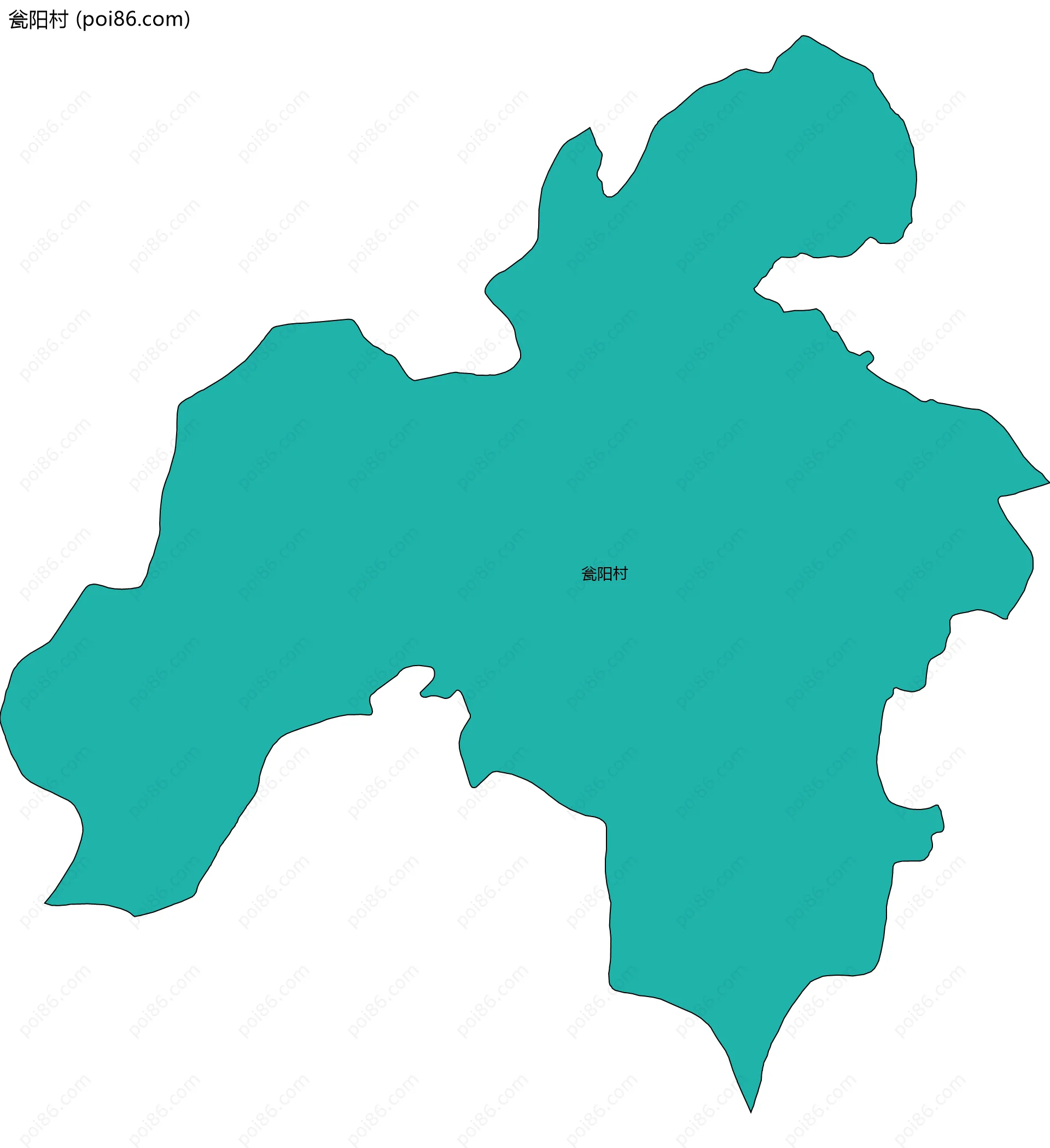 瓮阳村边界地图