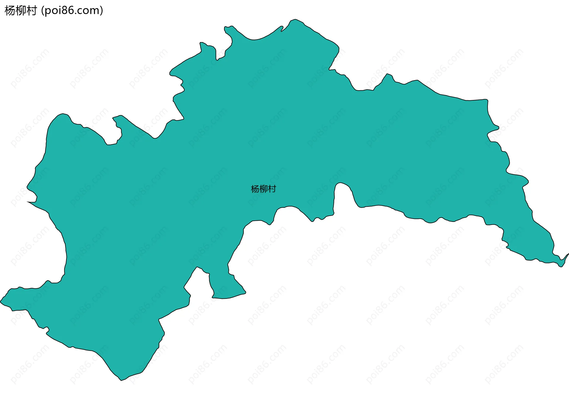 杨柳村边界地图