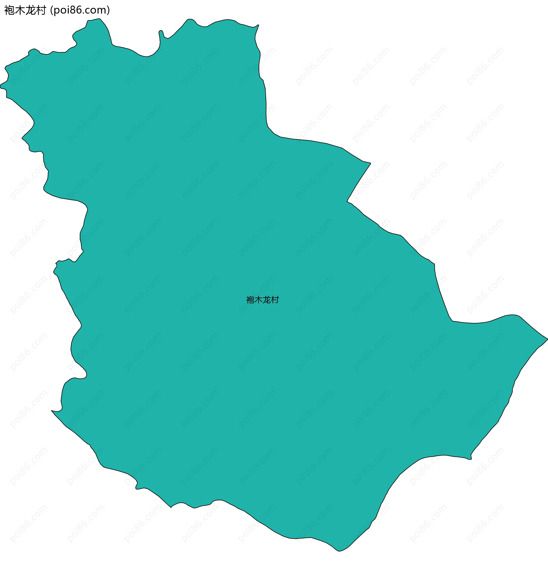 袍木龙村边界地图
