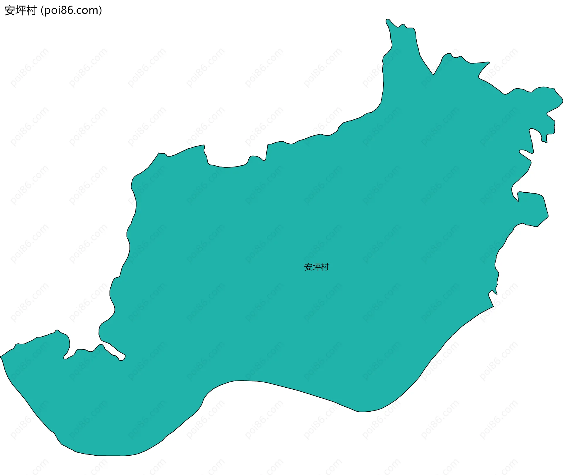 安坪村边界地图