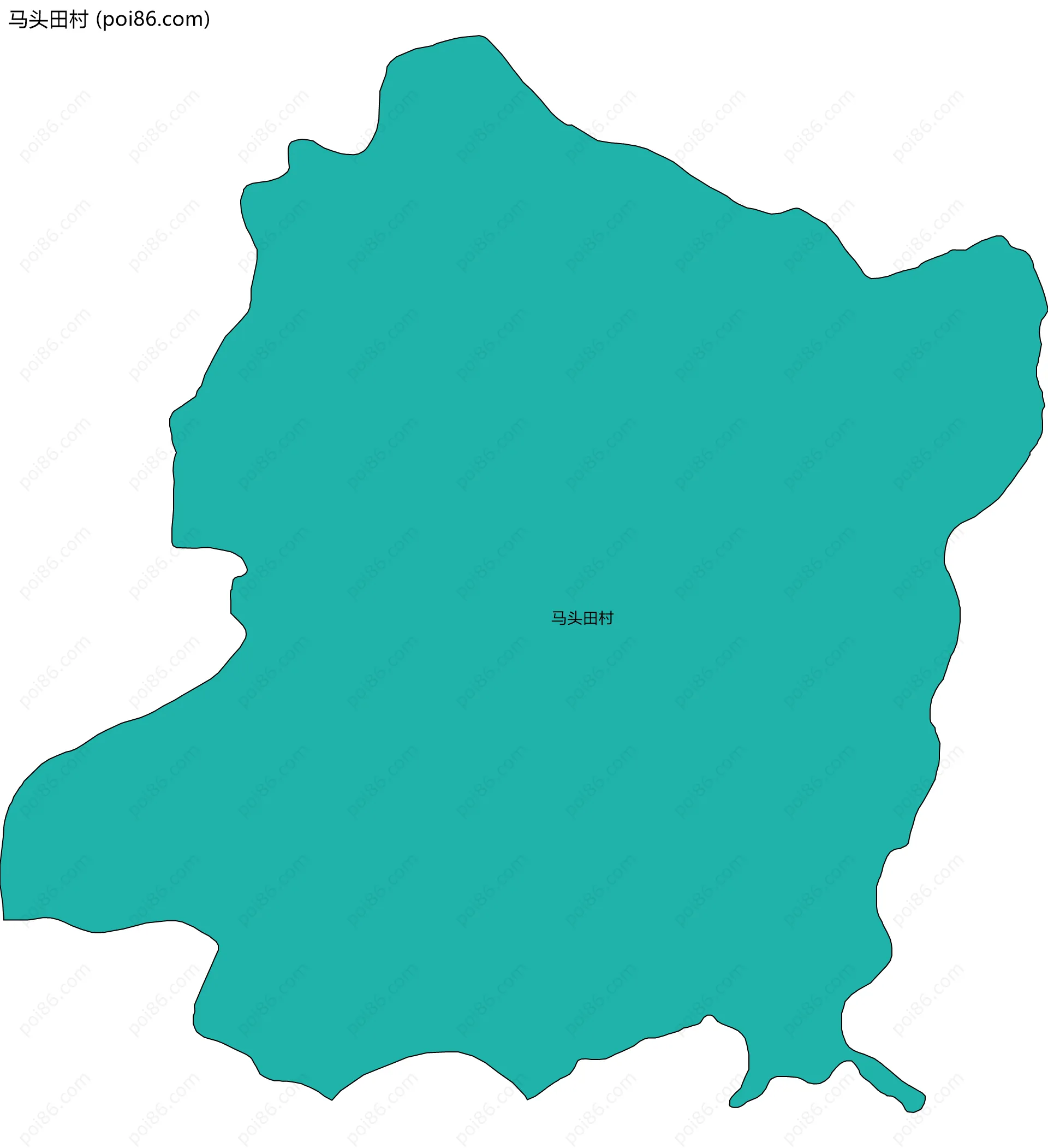 马头田村边界地图