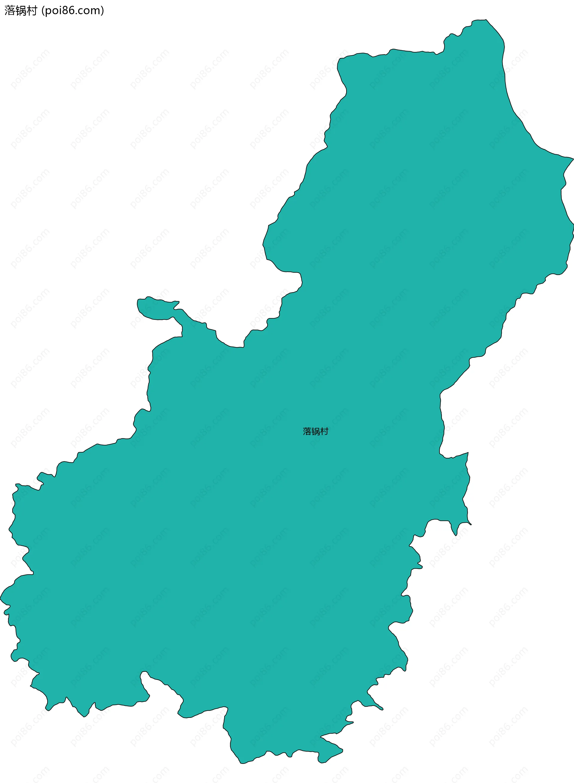 落锅村边界地图