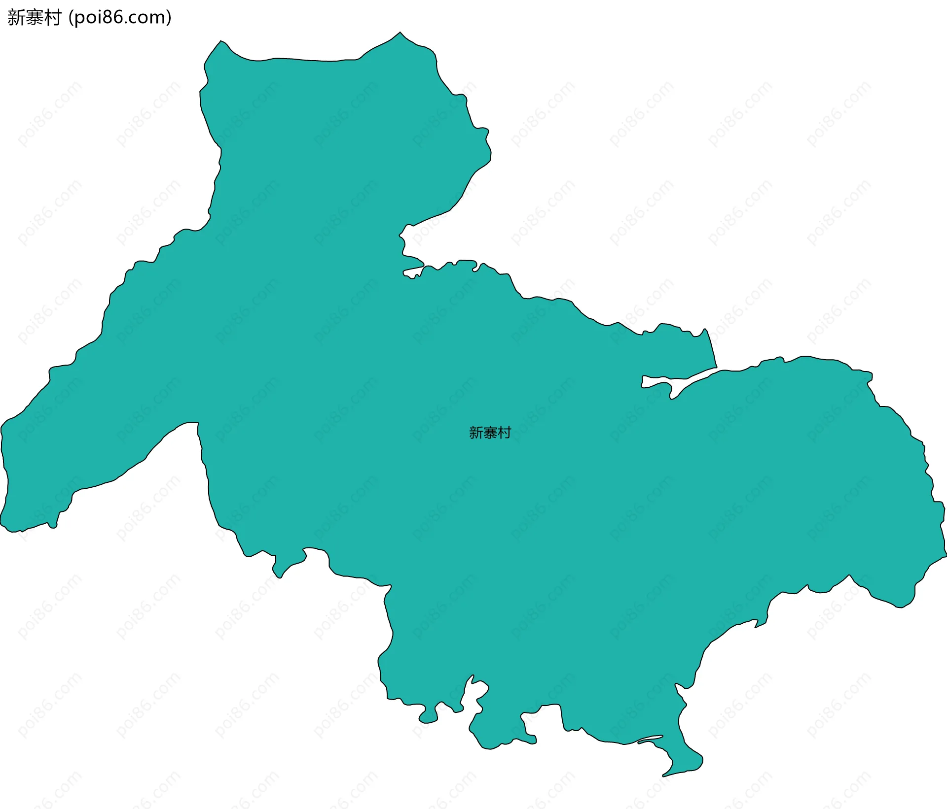 新寨村边界地图