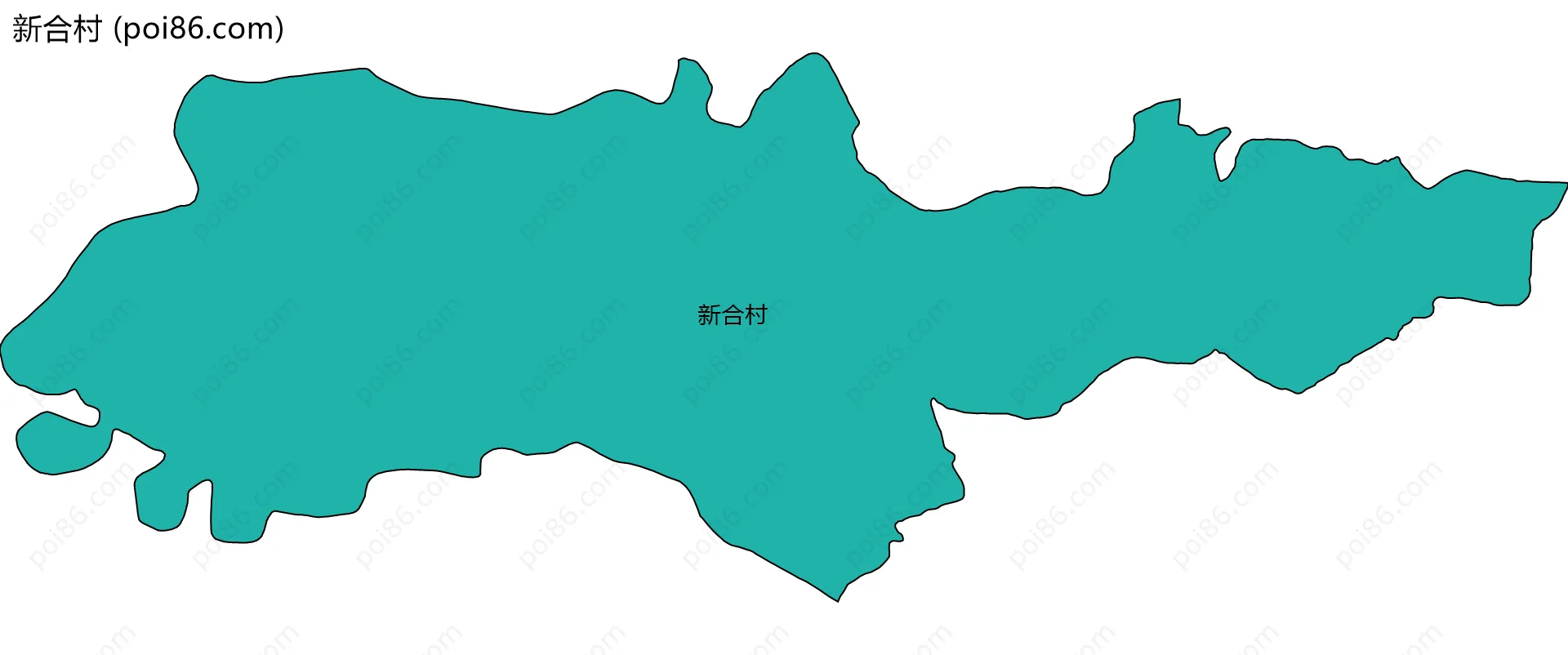 新合村边界地图