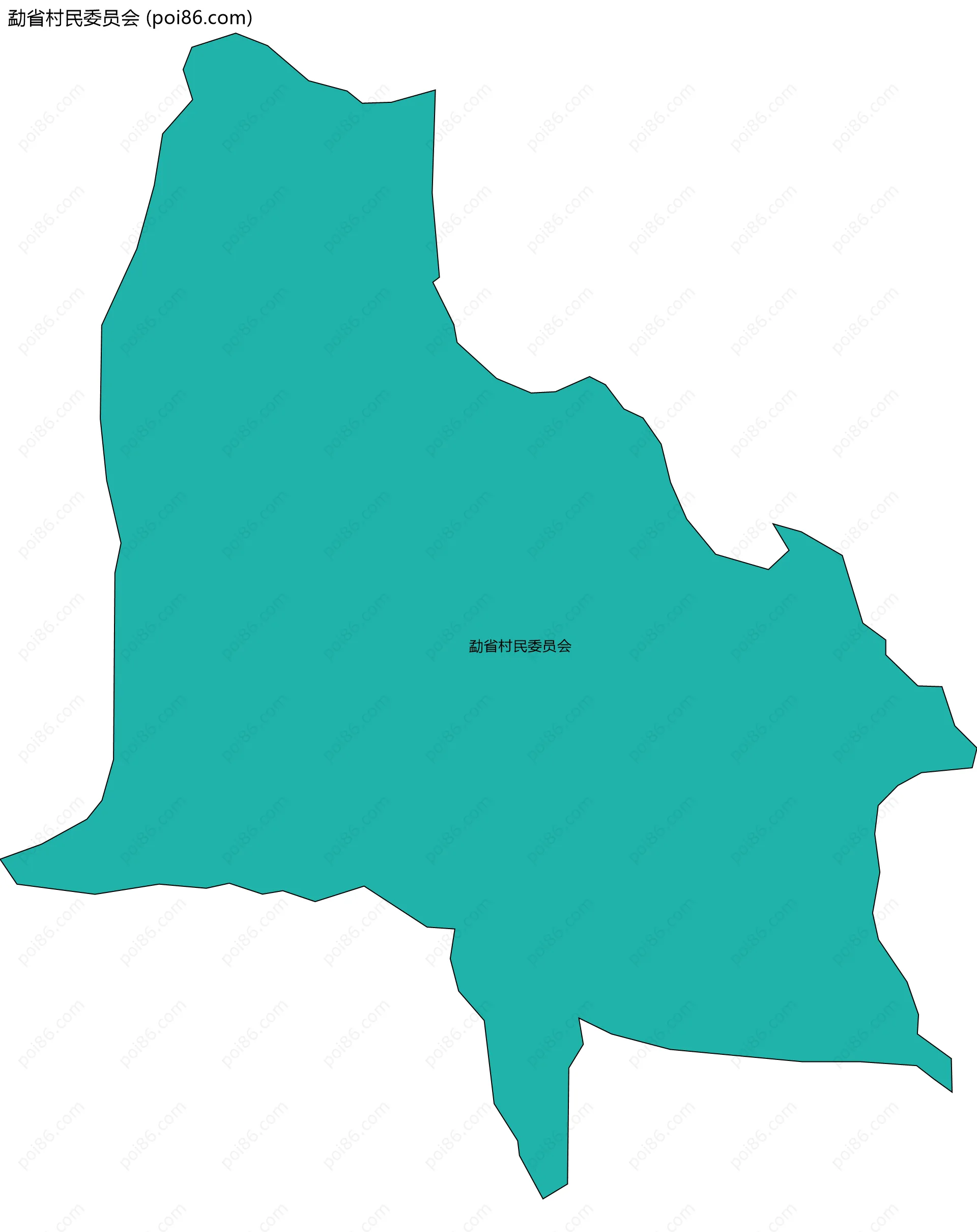 勐省村民委员会边界地图