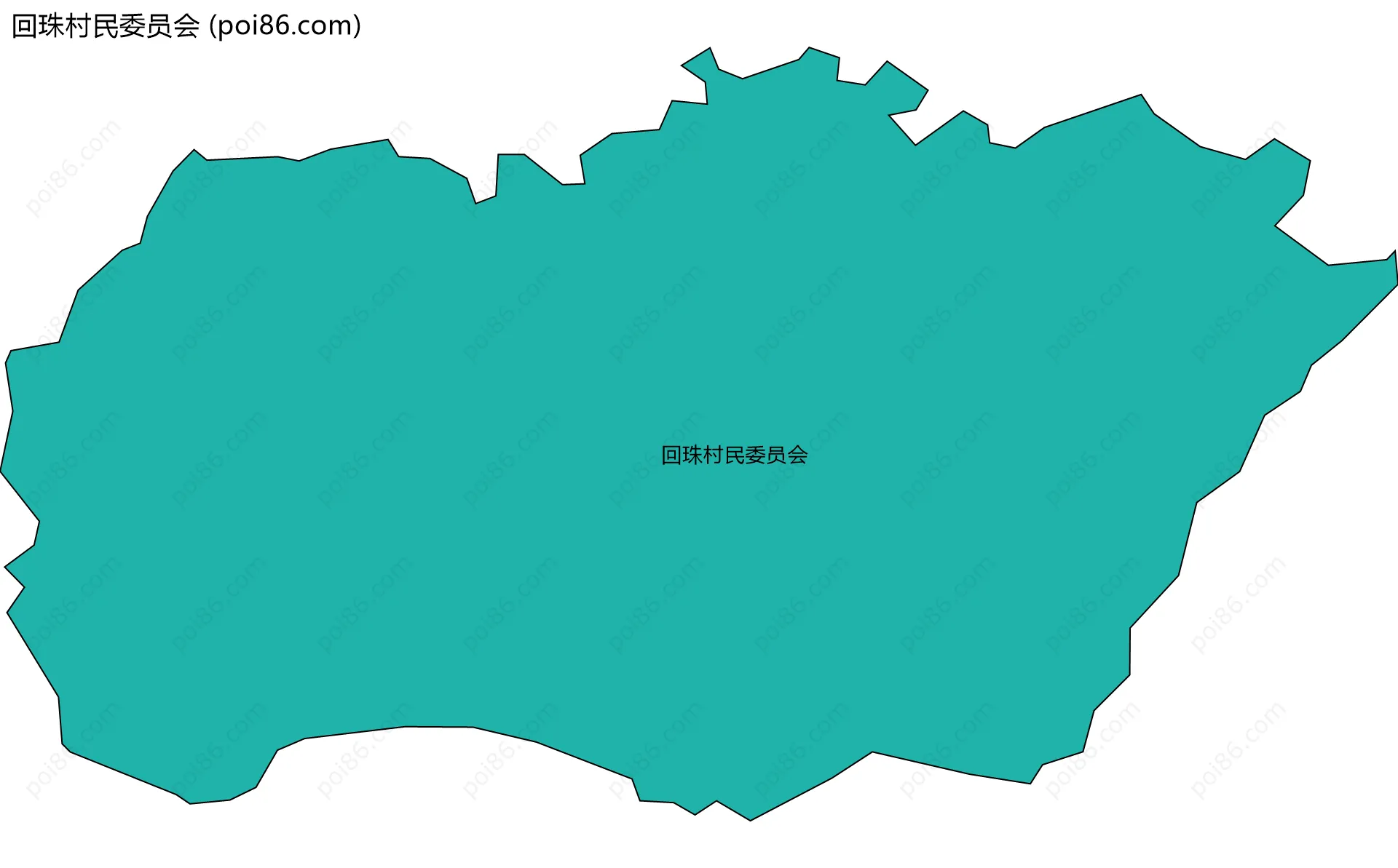 回珠村民委员会边界地图