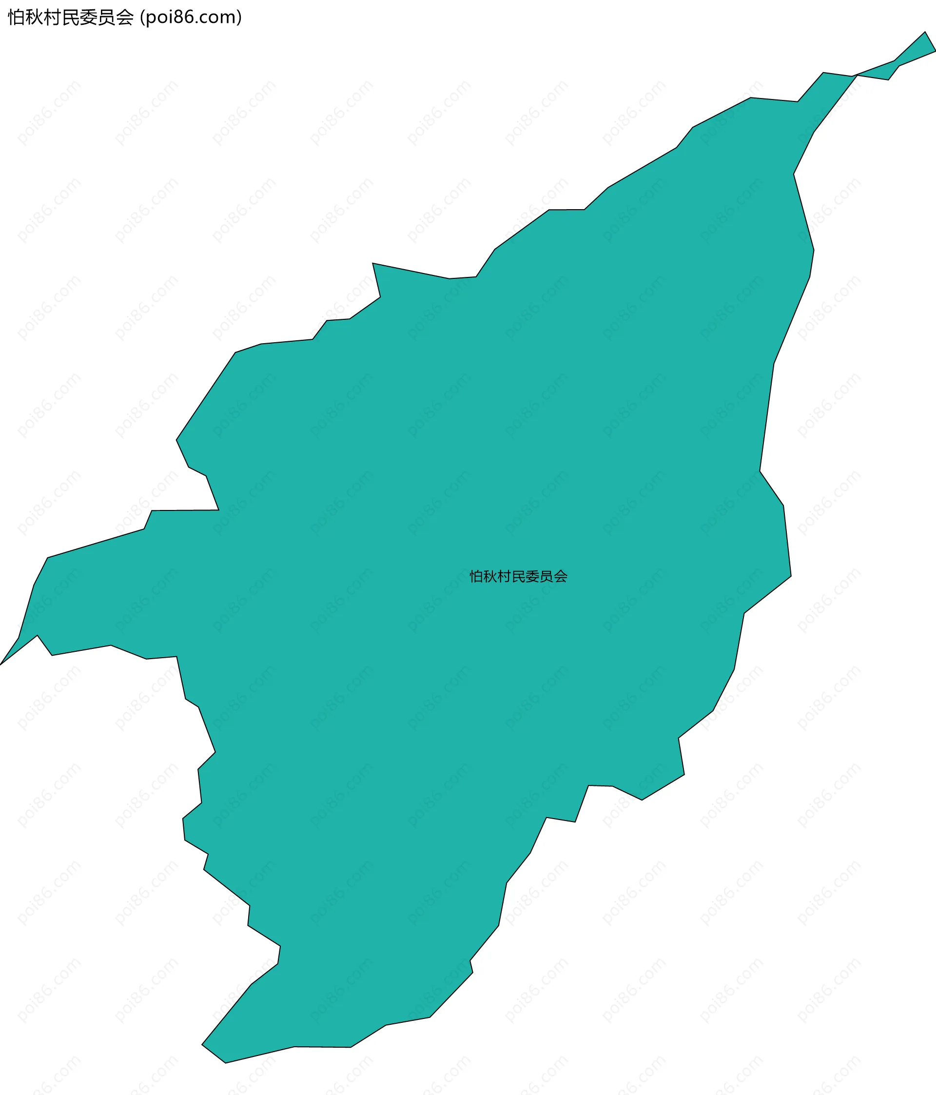 怕秋村民委员会边界地图