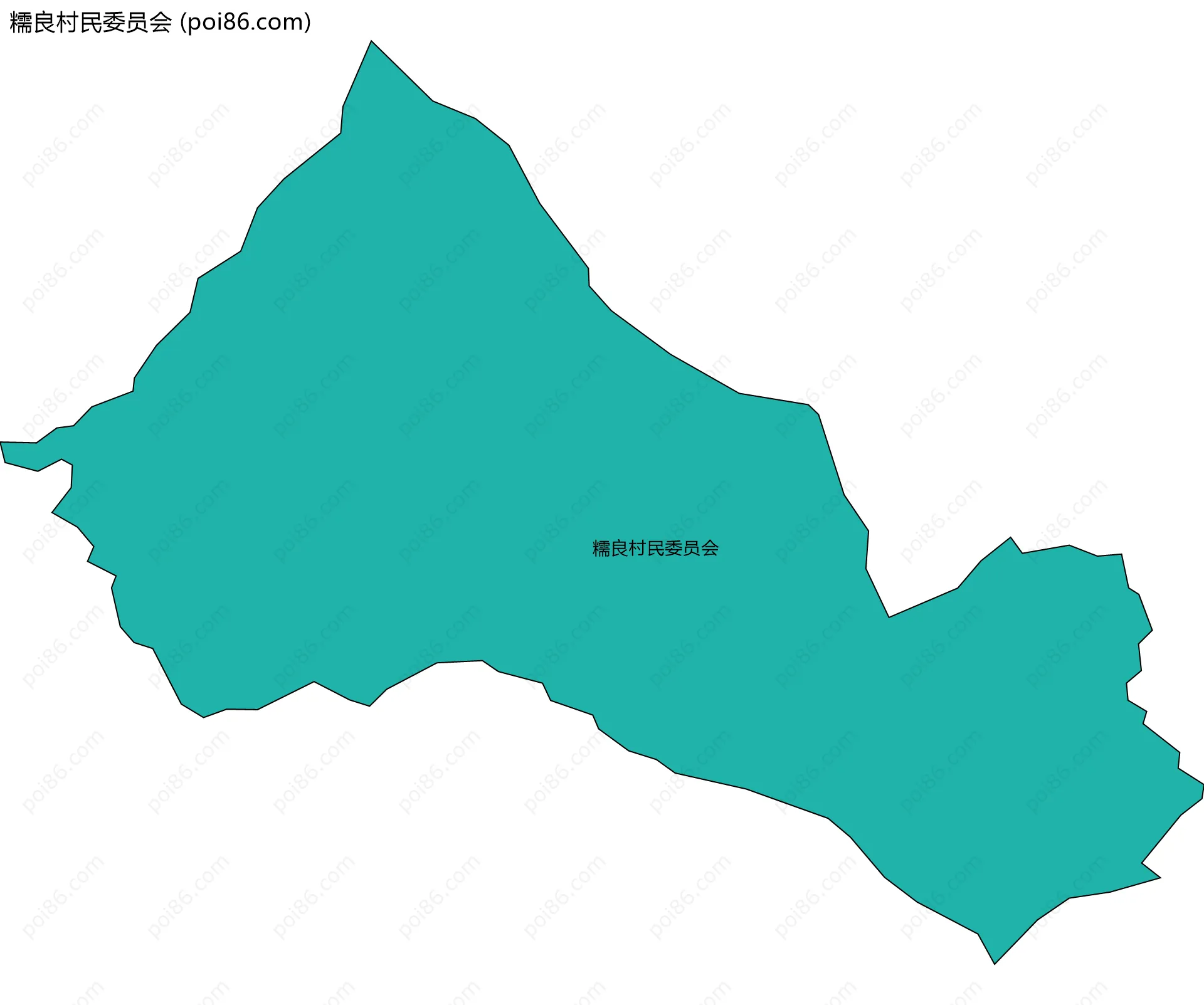 糯良村民委员会边界地图